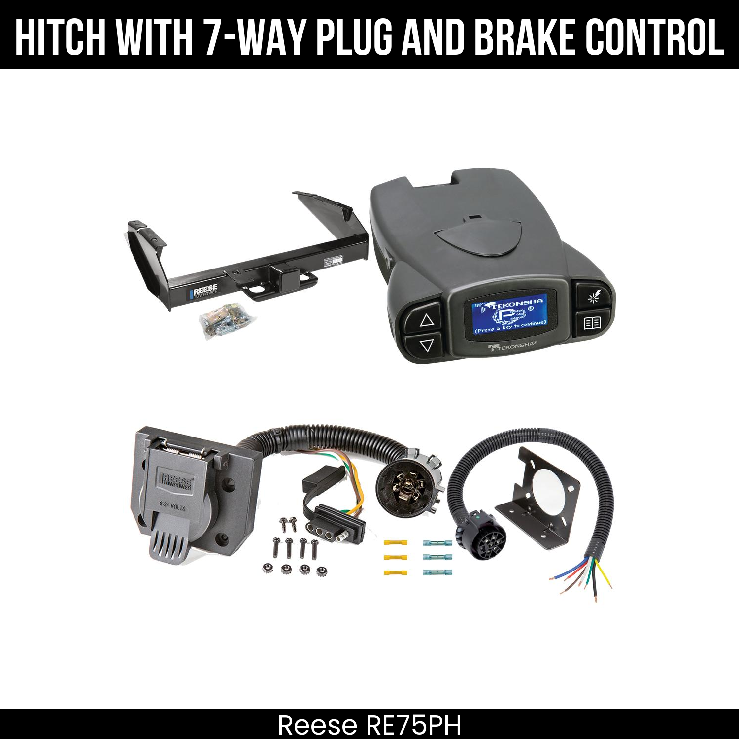 Trailer Hitch , 7-Way , Tekonsha Prodigy P3 Brake Control