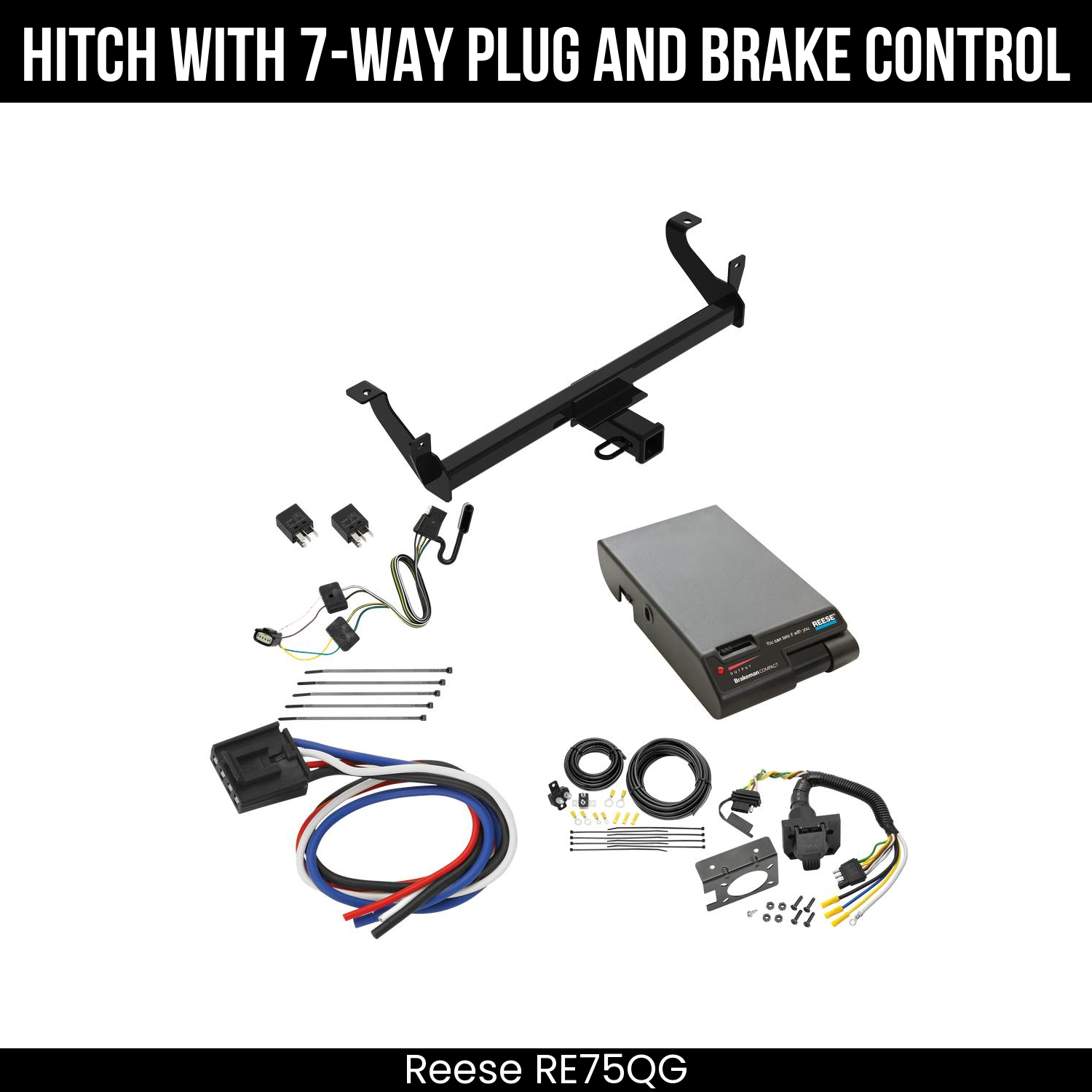 Trailer Hitch , 7-Way , Reese Brakeman Brake Control