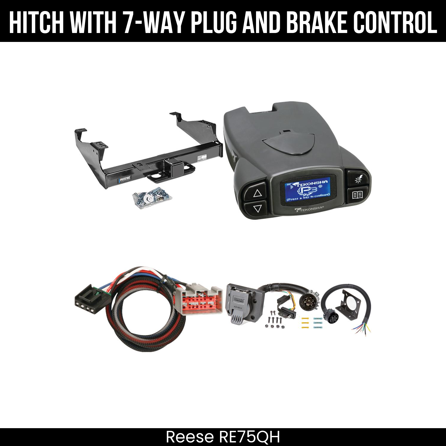 Trailer Hitch , 7-Way , Tekonsha Prodigy P3 Brake Control
