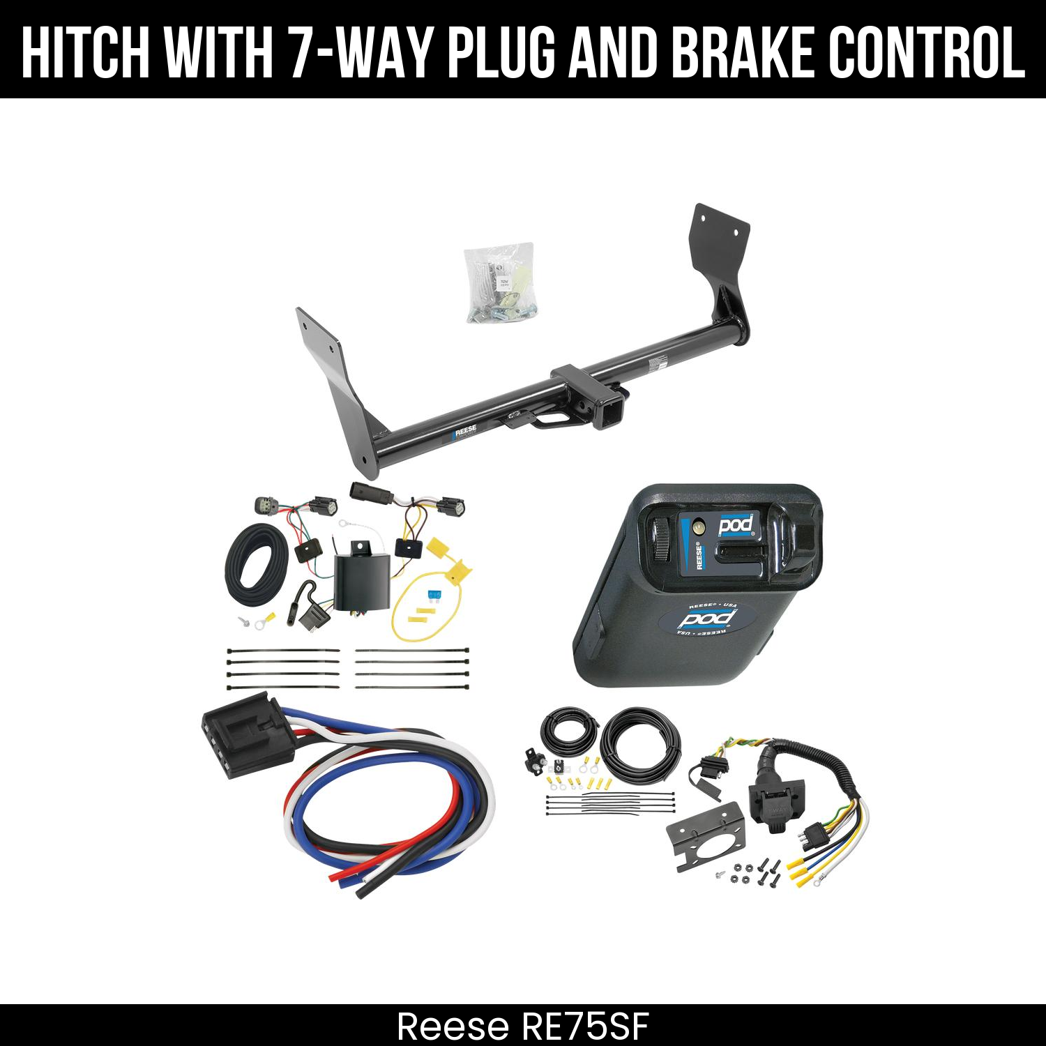 Trailer Hitch , 7-Way , Reese POD Brake Control
