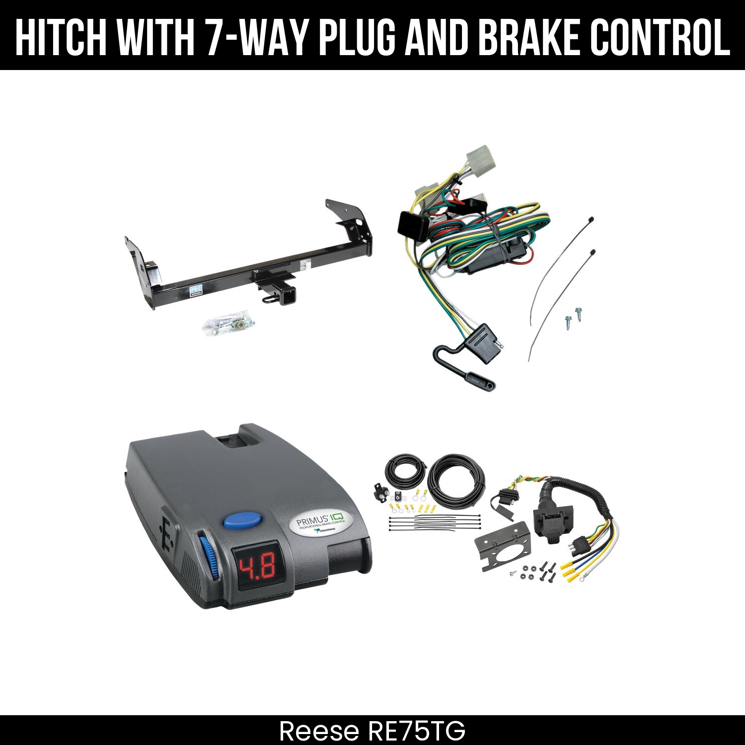 Trailer Hitch , 7-Way , Tekonsha Primus IQ Brake Control