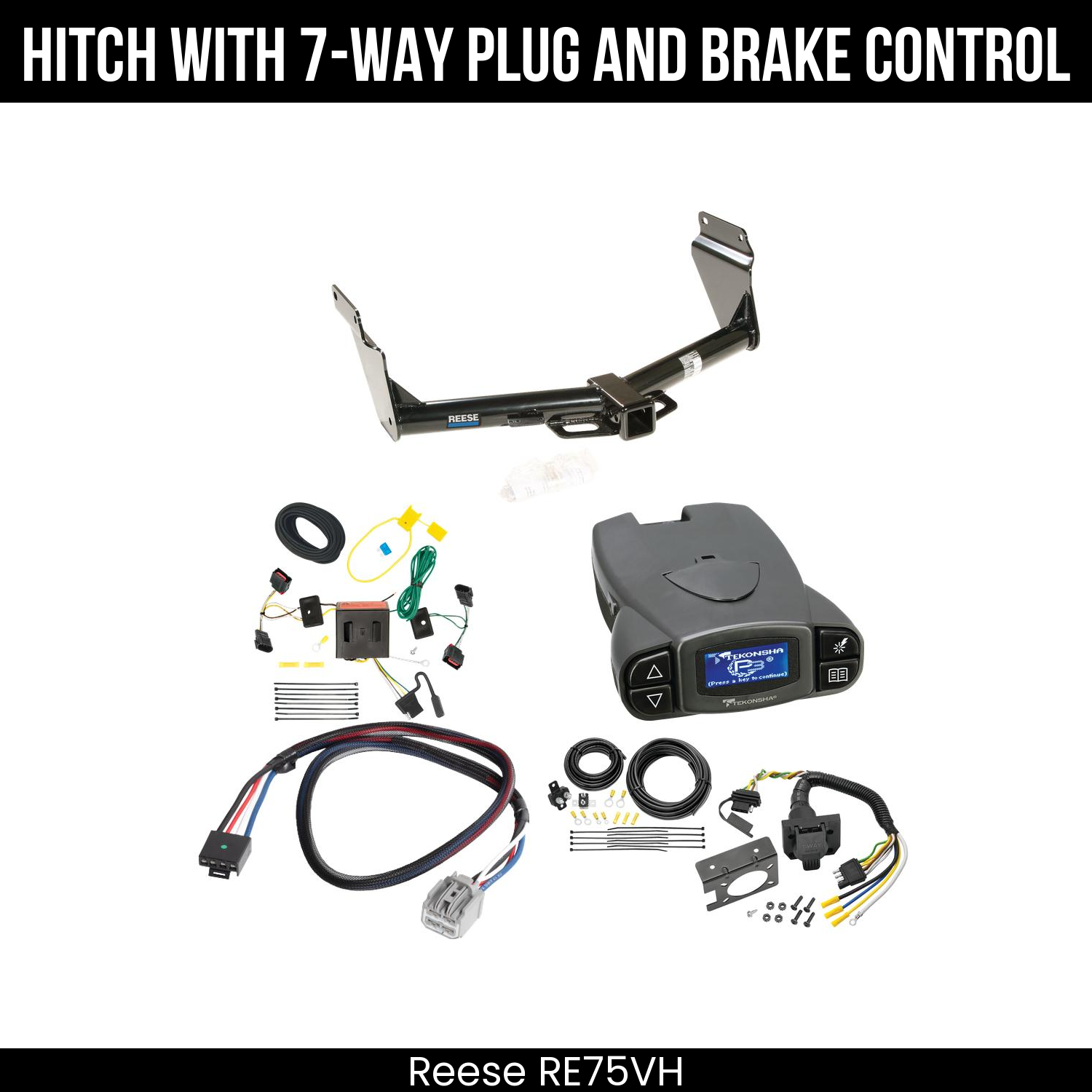 Trailer Hitch , 7-Way , Tekonsha Prodigy P3 Brake Control