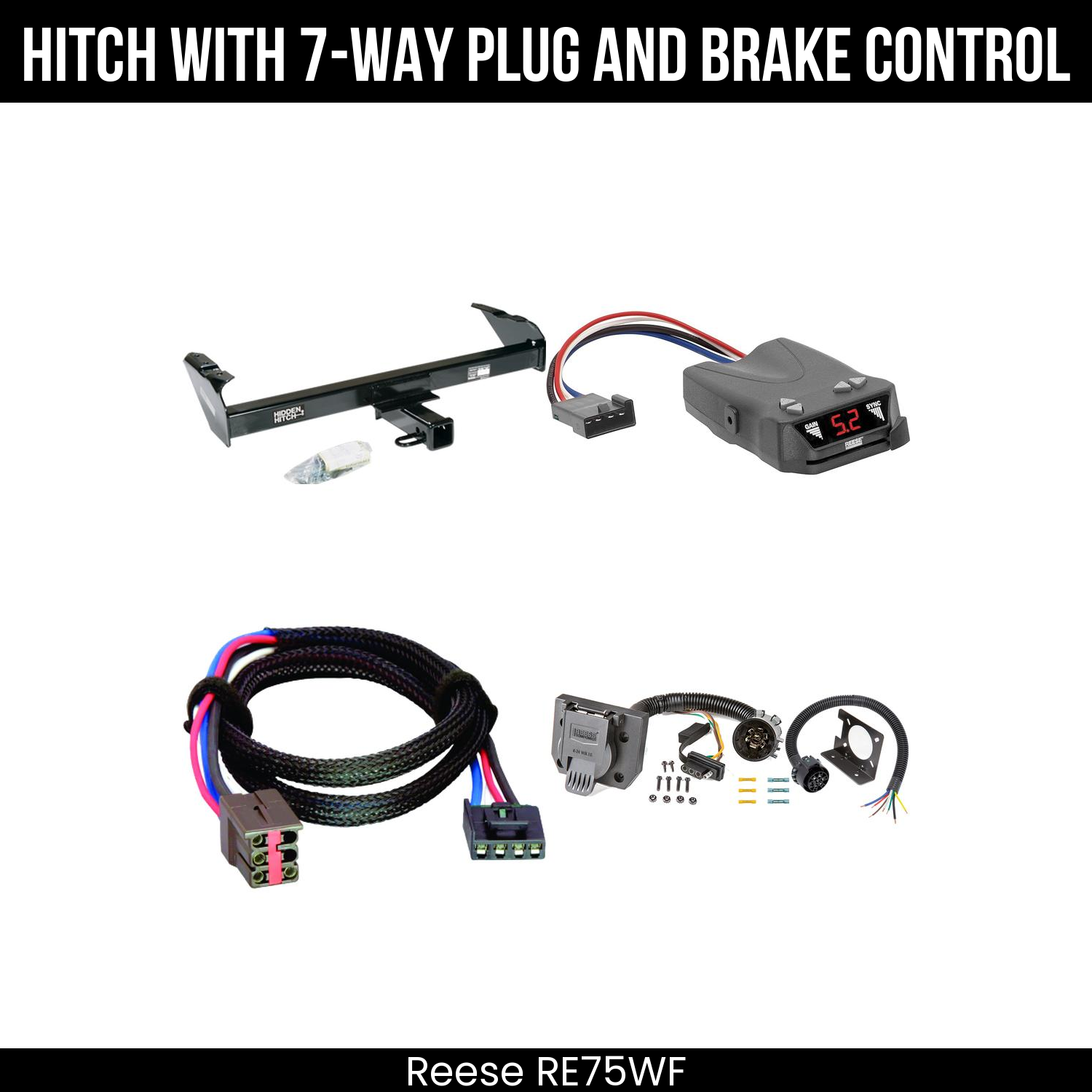 Trailer Hitch , 7-Way , Reese Brakeman IV Brake Control