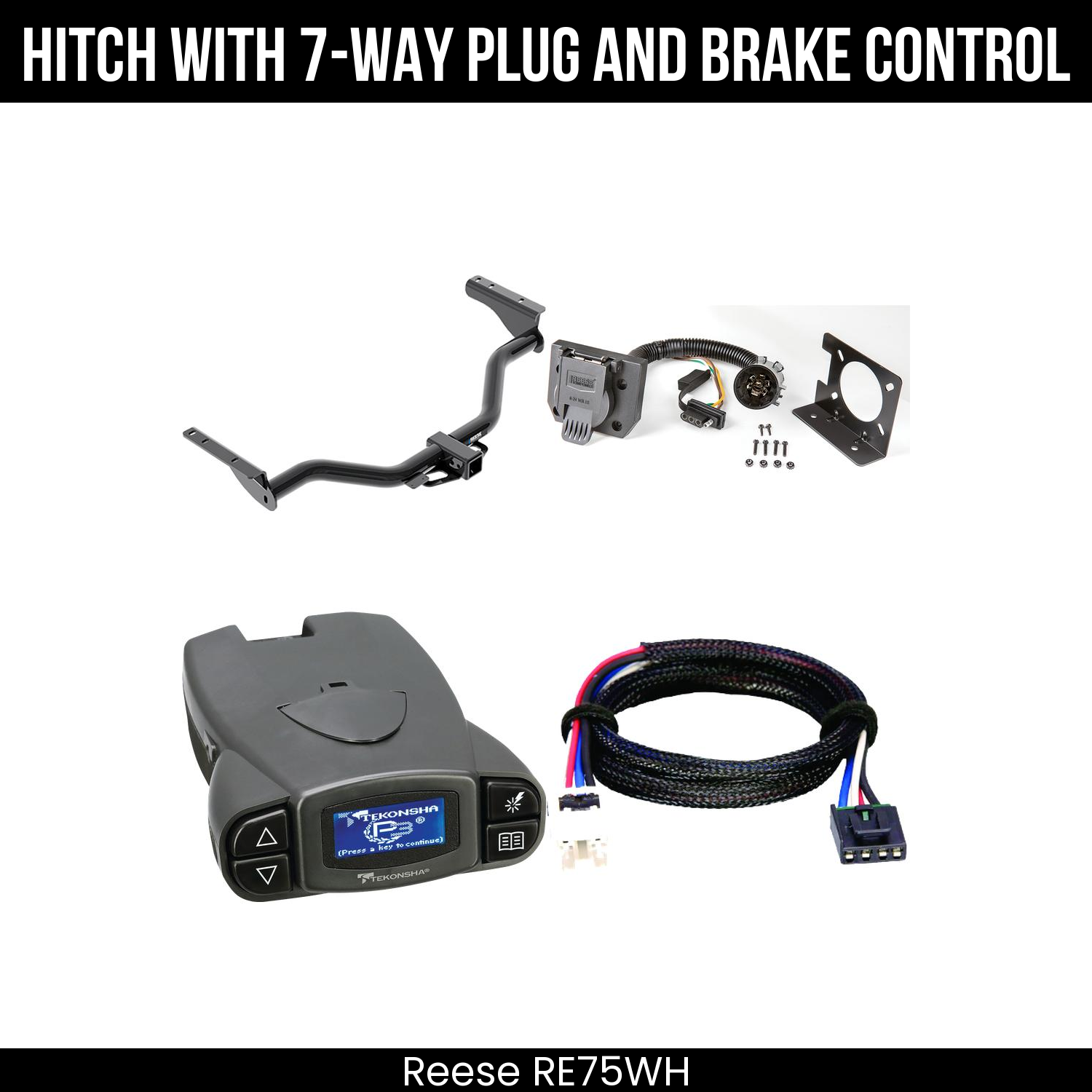 Trailer Hitch , 7-Way , Tekonsha Prodigy P3 Brake Control