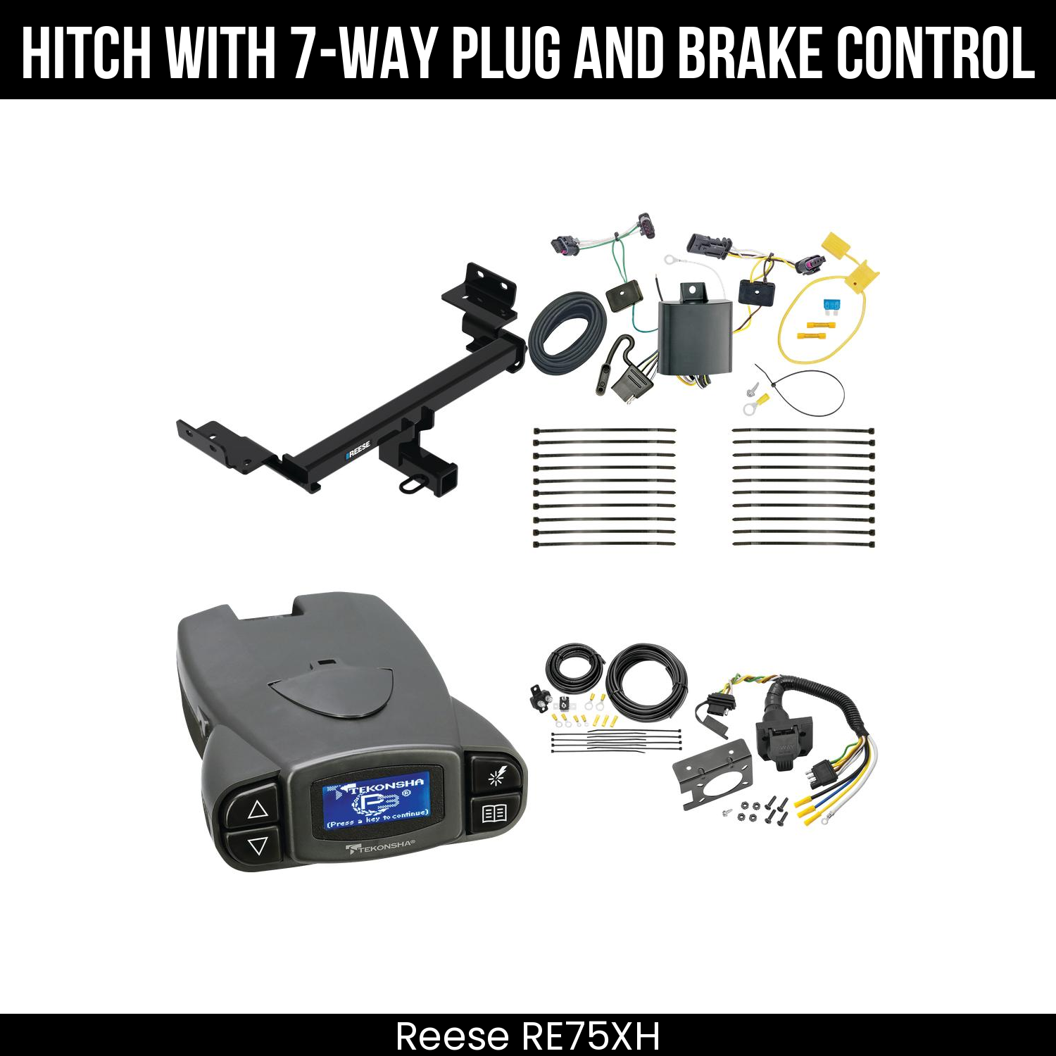 Trailer Hitch , 7-Way , Tekonsha Prodigy P3 Brake Control