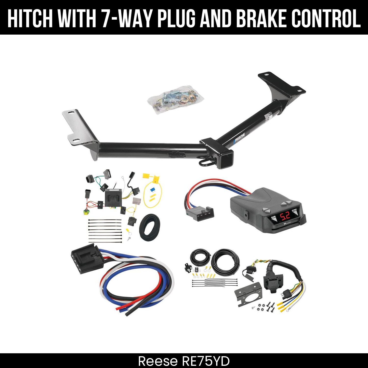 Trailer Hitch , 7-Way , Tekonsha Brakeman IV Brake Control