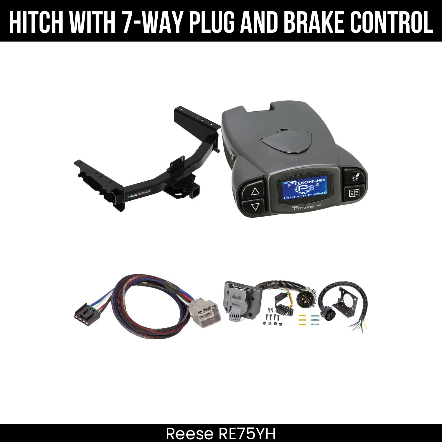 Trailer Hitch , 7-Way , Tekonsha Prodigy P3 Brake Control
