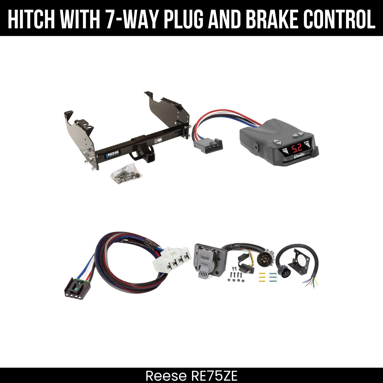 Trailer Hitch , 7-Way , Draw-Tite Activator IV Brake Control
