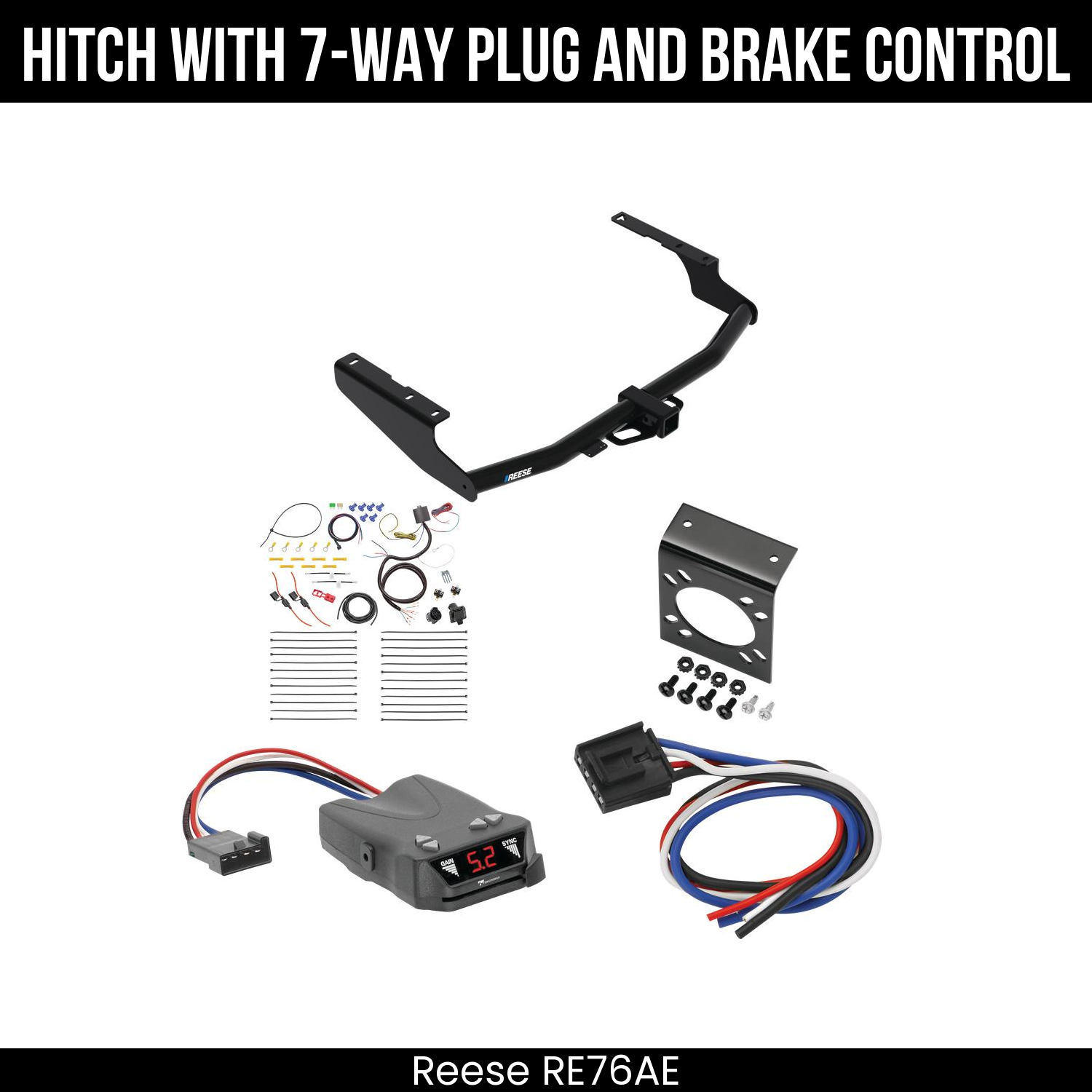 Trailer Hitch , 7-Way , Tekonsha Brakeman IV Brake Control