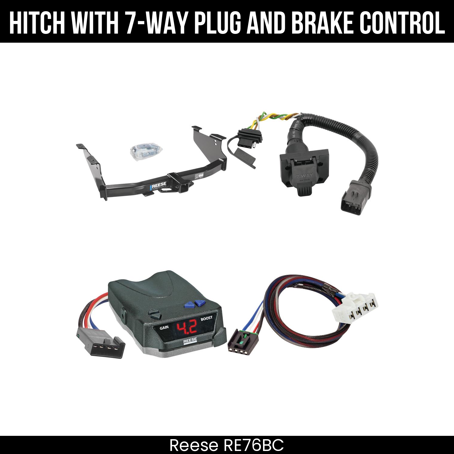 Trailer Hitch , 7-Way , Reese Brake EVN Control