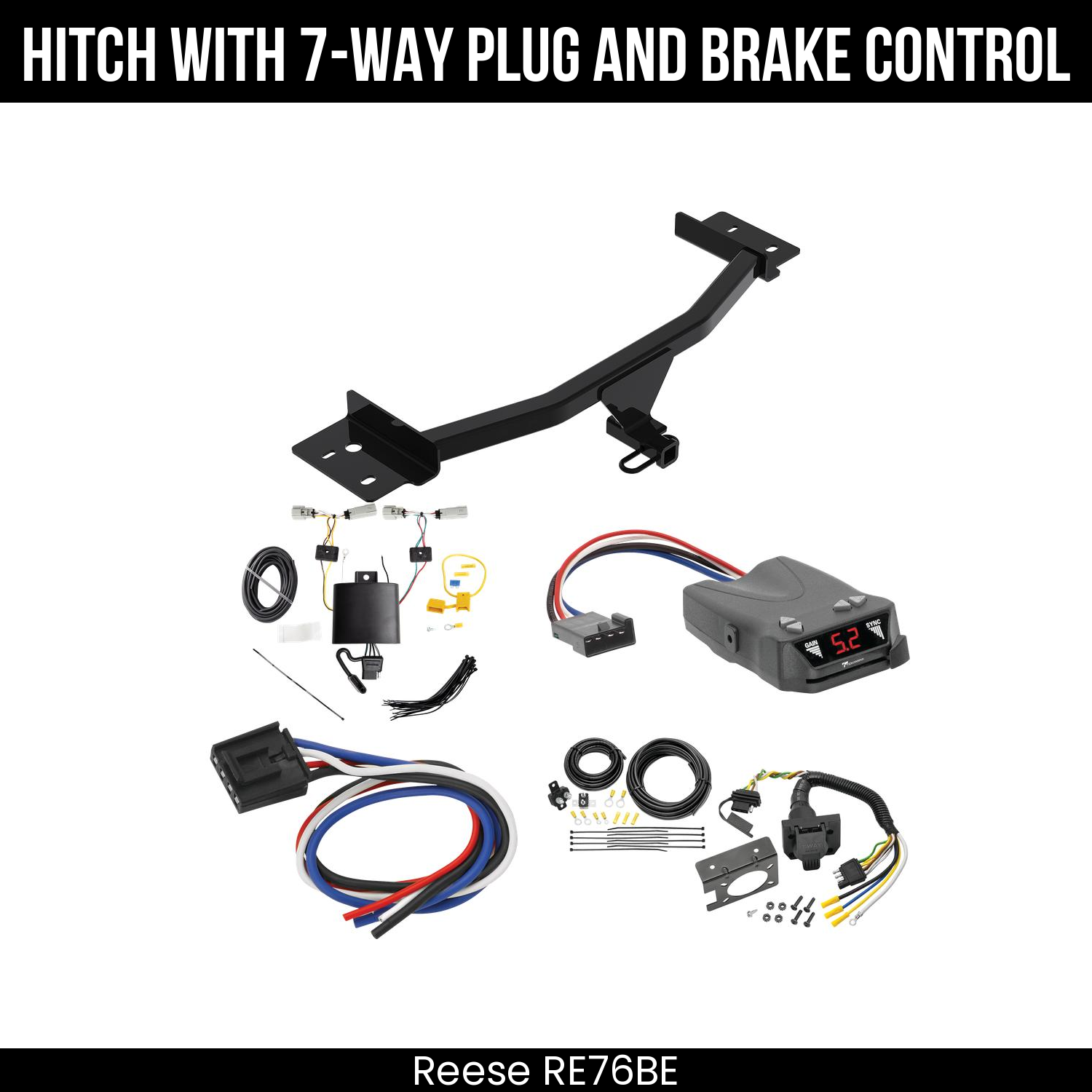 Trailer Hitch , 7-Way , Tekonsha Brakeman IV Brake Control