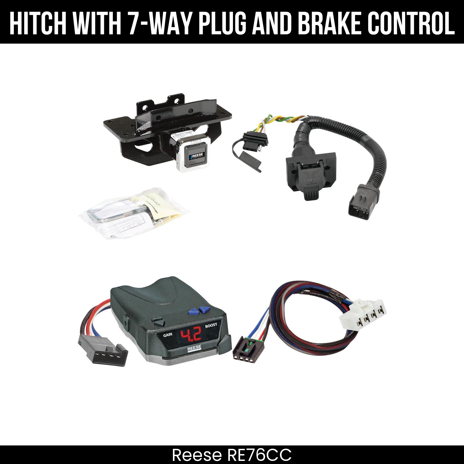 Trailer Hitch , 7-Way , Reese Brake EVN Control