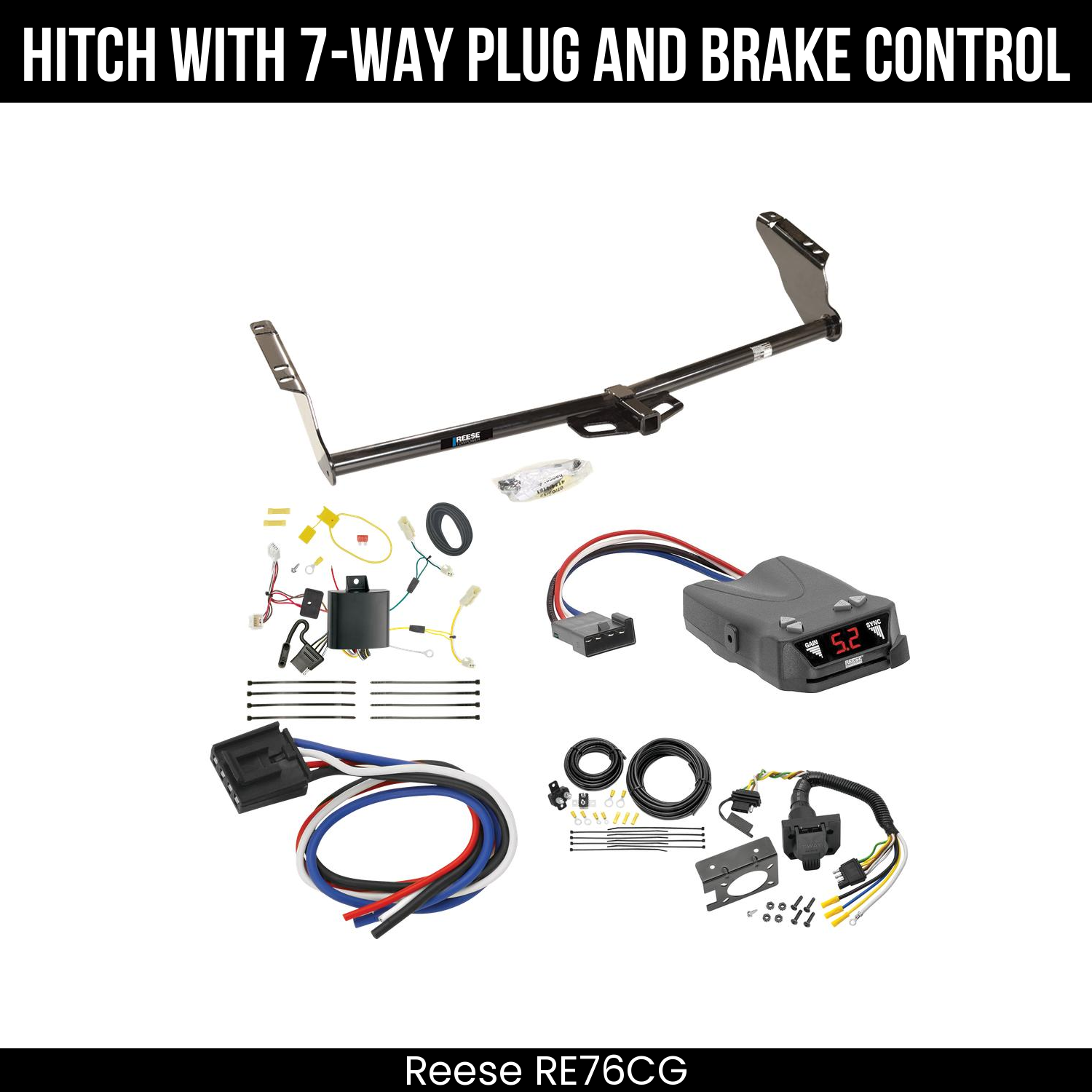 Trailer Hitch , 7-Way , Reese Brakeman IV Brake Control
