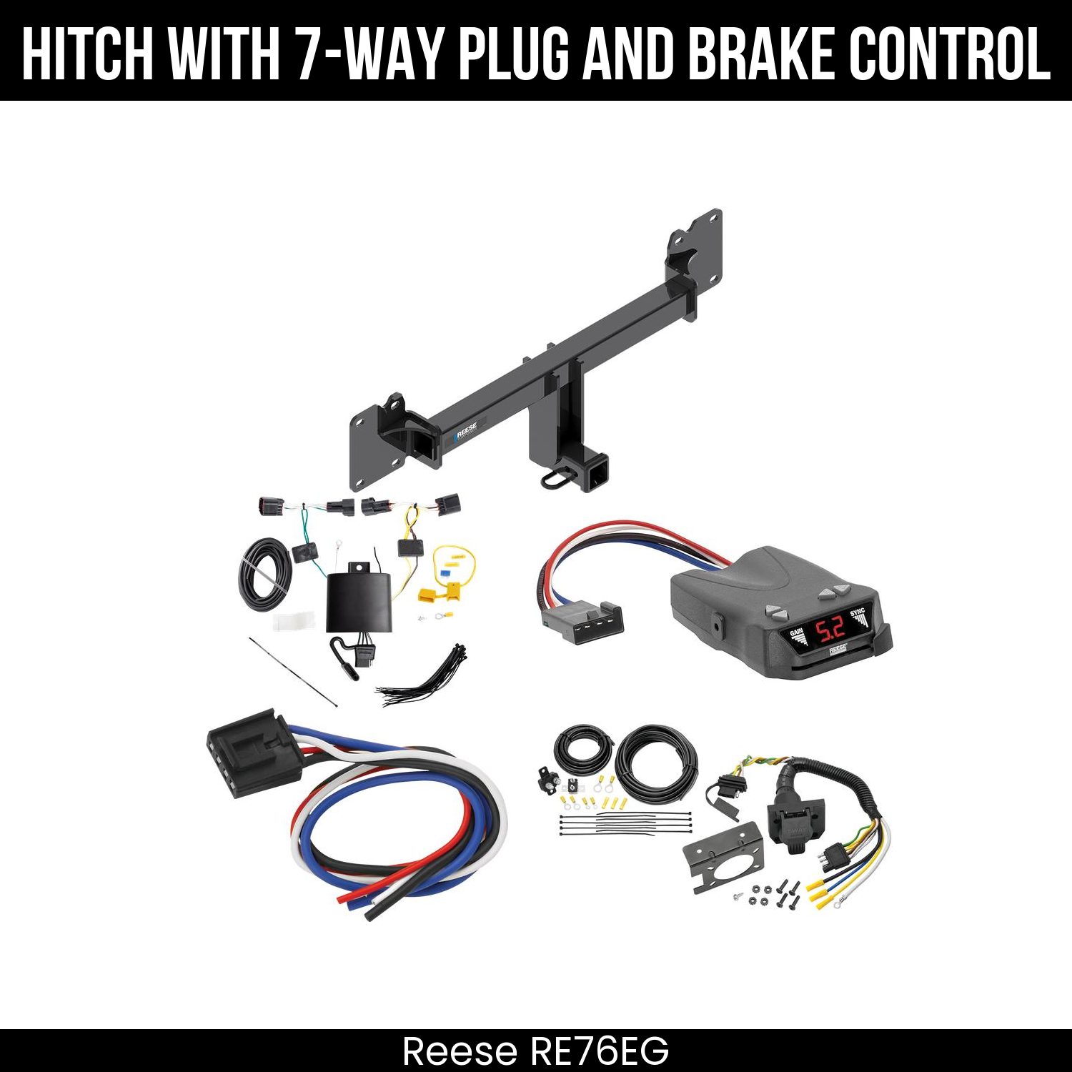 Trailer Hitch , 7-Way , Reese Brakeman IV Brake Control