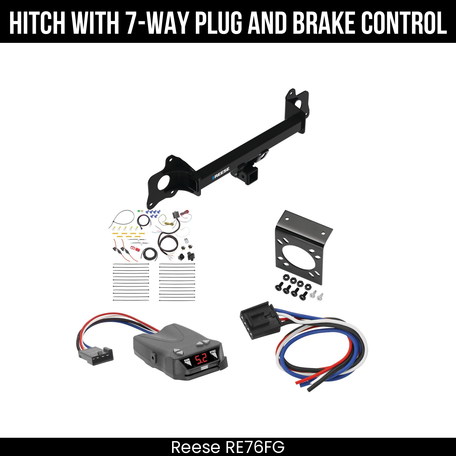 Trailer Hitch , 7-Way , Reese Brakeman IV Brake Control