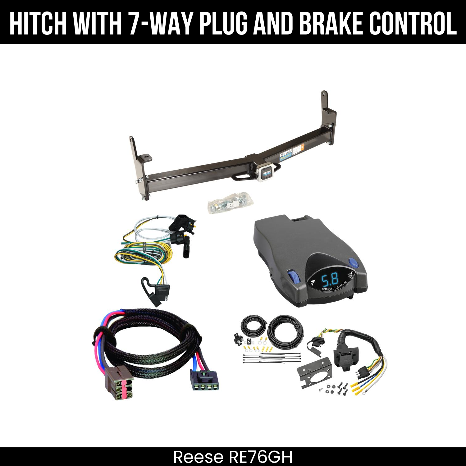 Trailer Hitch , 7-Way , Tekonsha Prodigy P2 Brake Control
