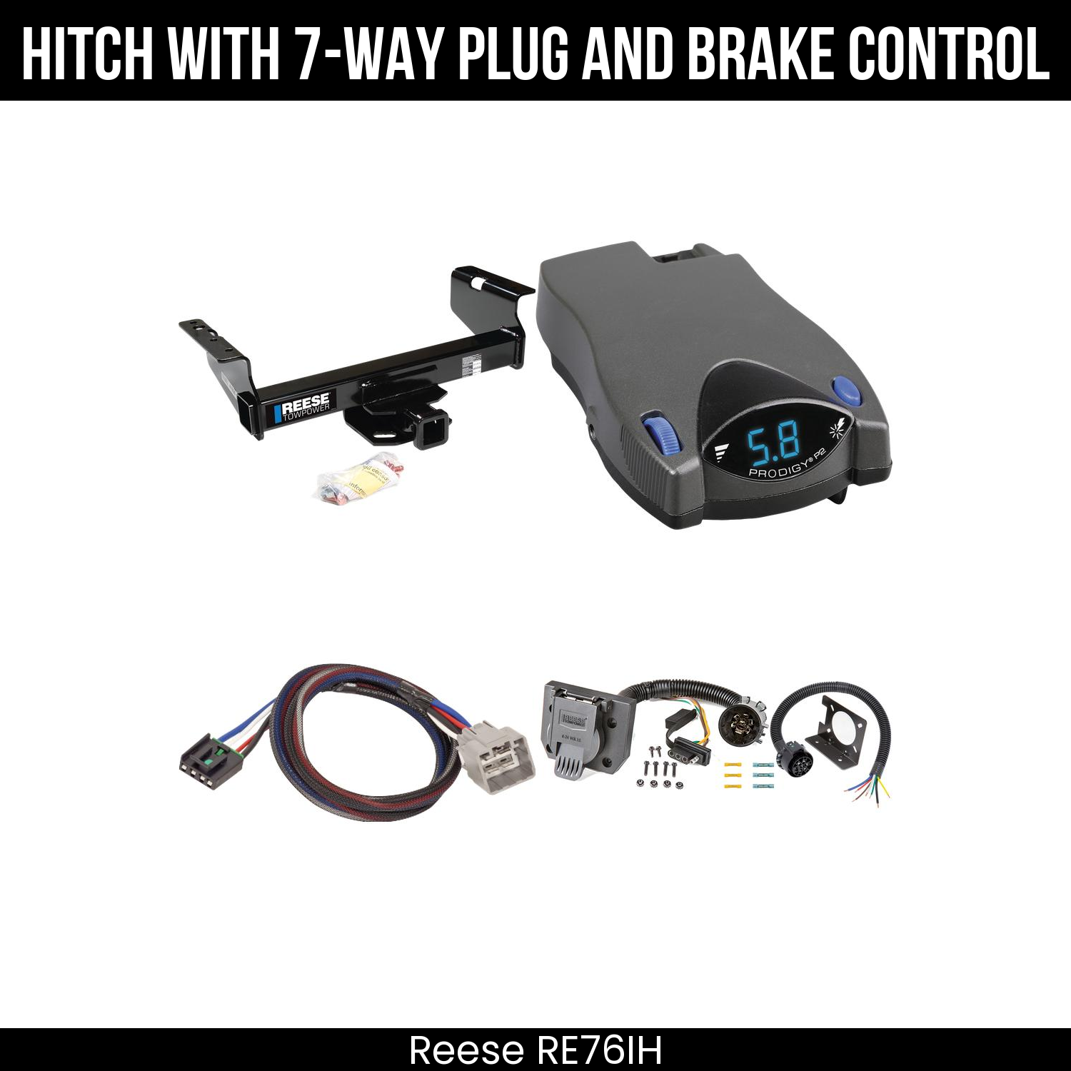 Trailer Hitch , 7-Way , Tekonsha Prodigy P2 Brake Control