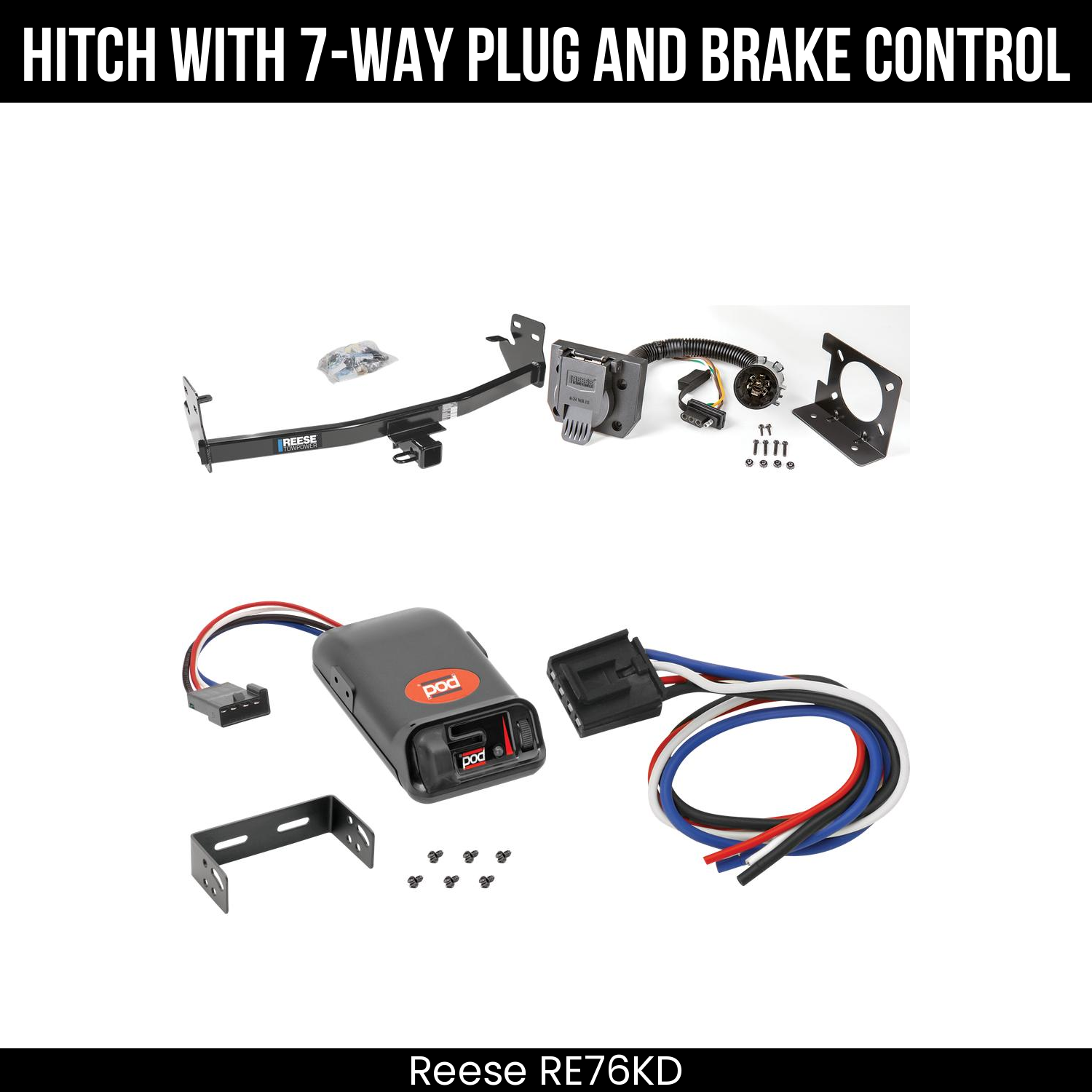 Trailer Hitch , 7-Way , Pro Series POD Brake Control