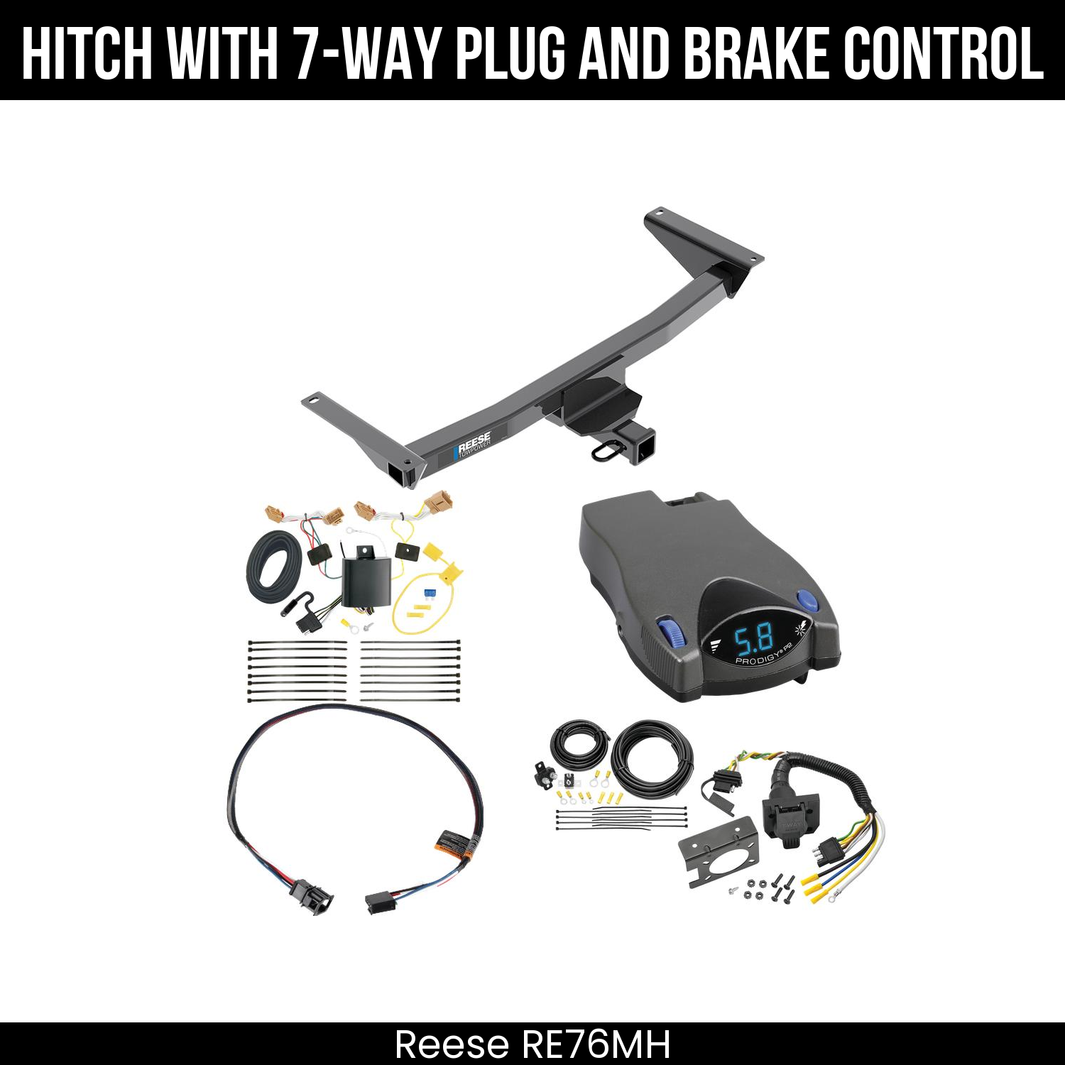 Trailer Hitch , 7-Way , Tekonsha Prodigy P2 Brake Control