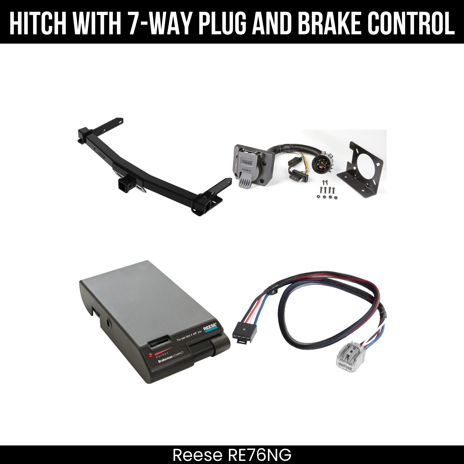 Trailer Hitch , 7-Way , Reese Brakeman Brake Control
