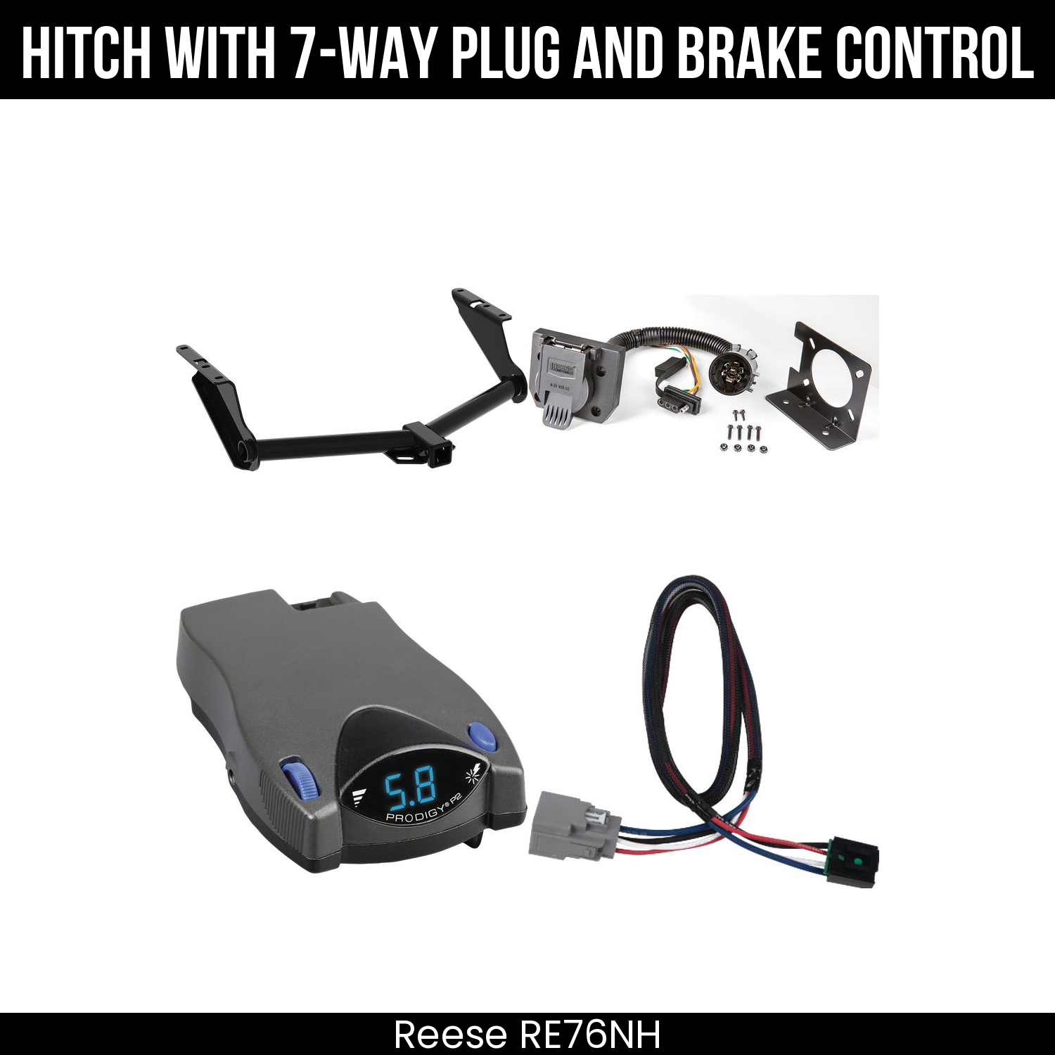 Trailer Hitch , 7-Way , Tekonsha Prodigy P2 Brake Control