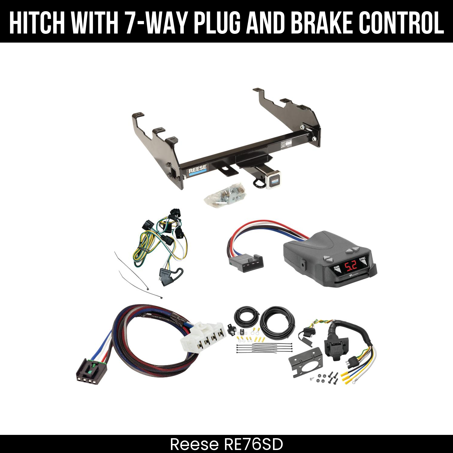 Trailer Hitch , 7-Way , Tekonsha Brakeman IV Brake Control