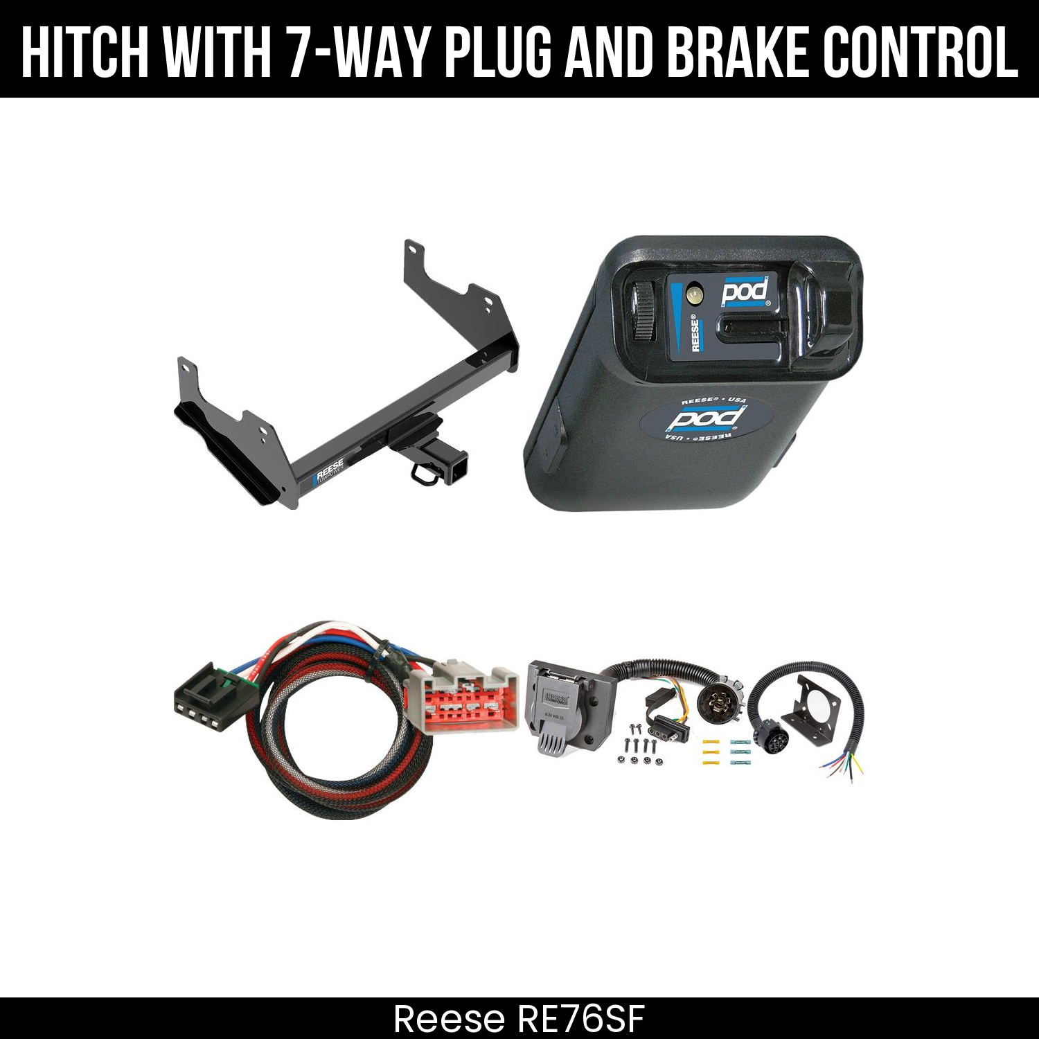Trailer Hitch , 7-Way , Reese POD Brake Control