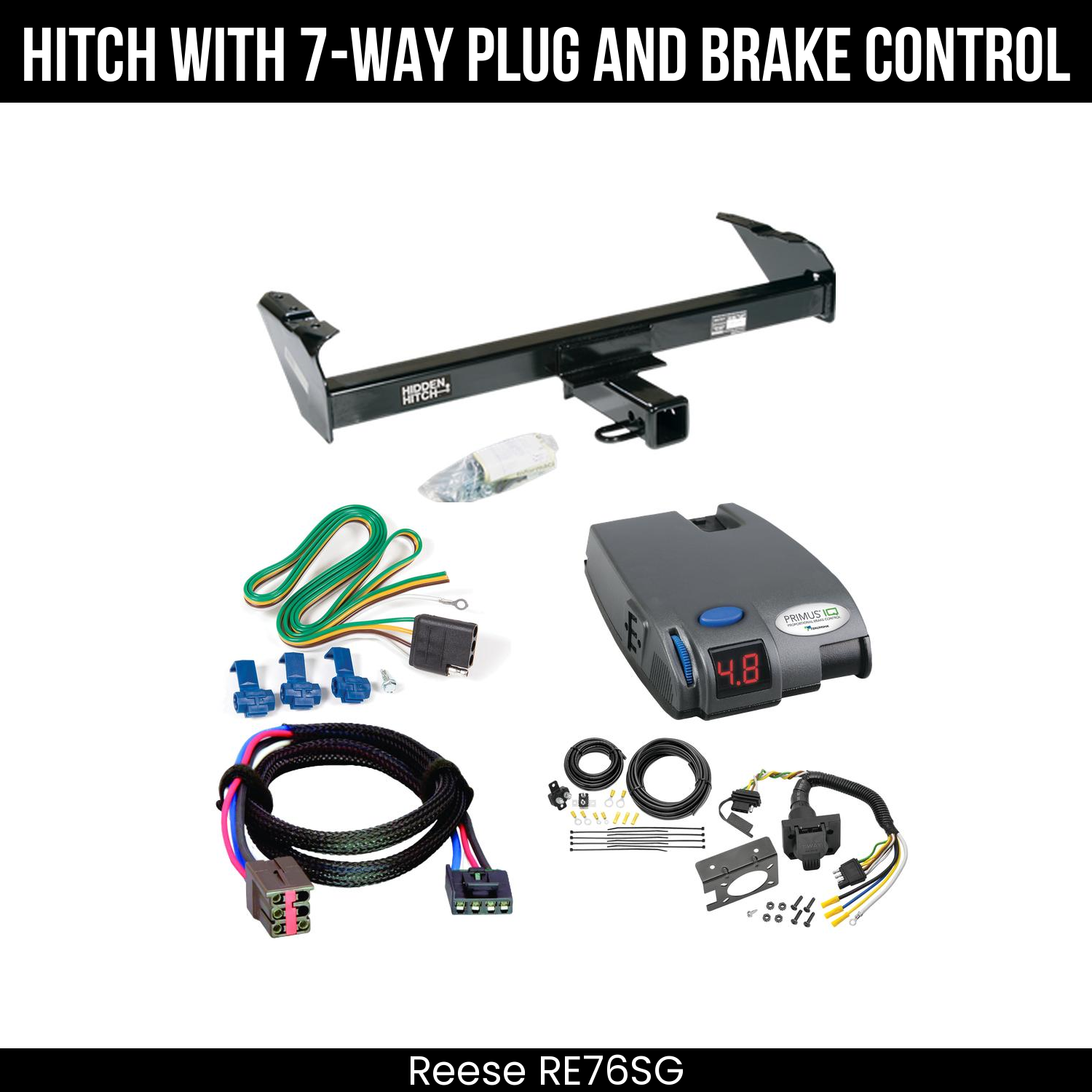 Trailer Hitch , 7-Way , Tekonsha Primus IQ Brake Control