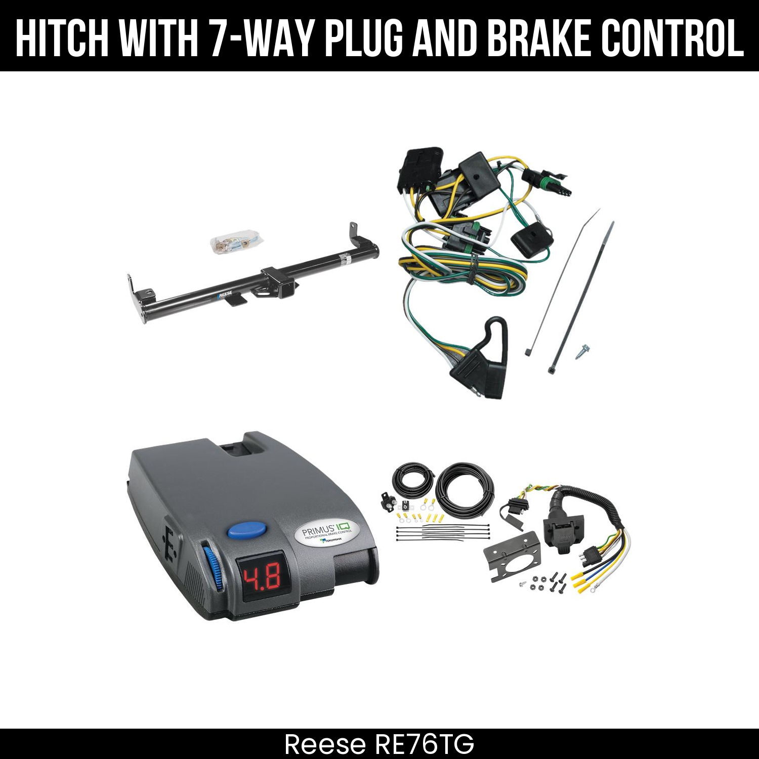 Trailer Hitch , 7-Way , Tekonsha Primus IQ Brake Control