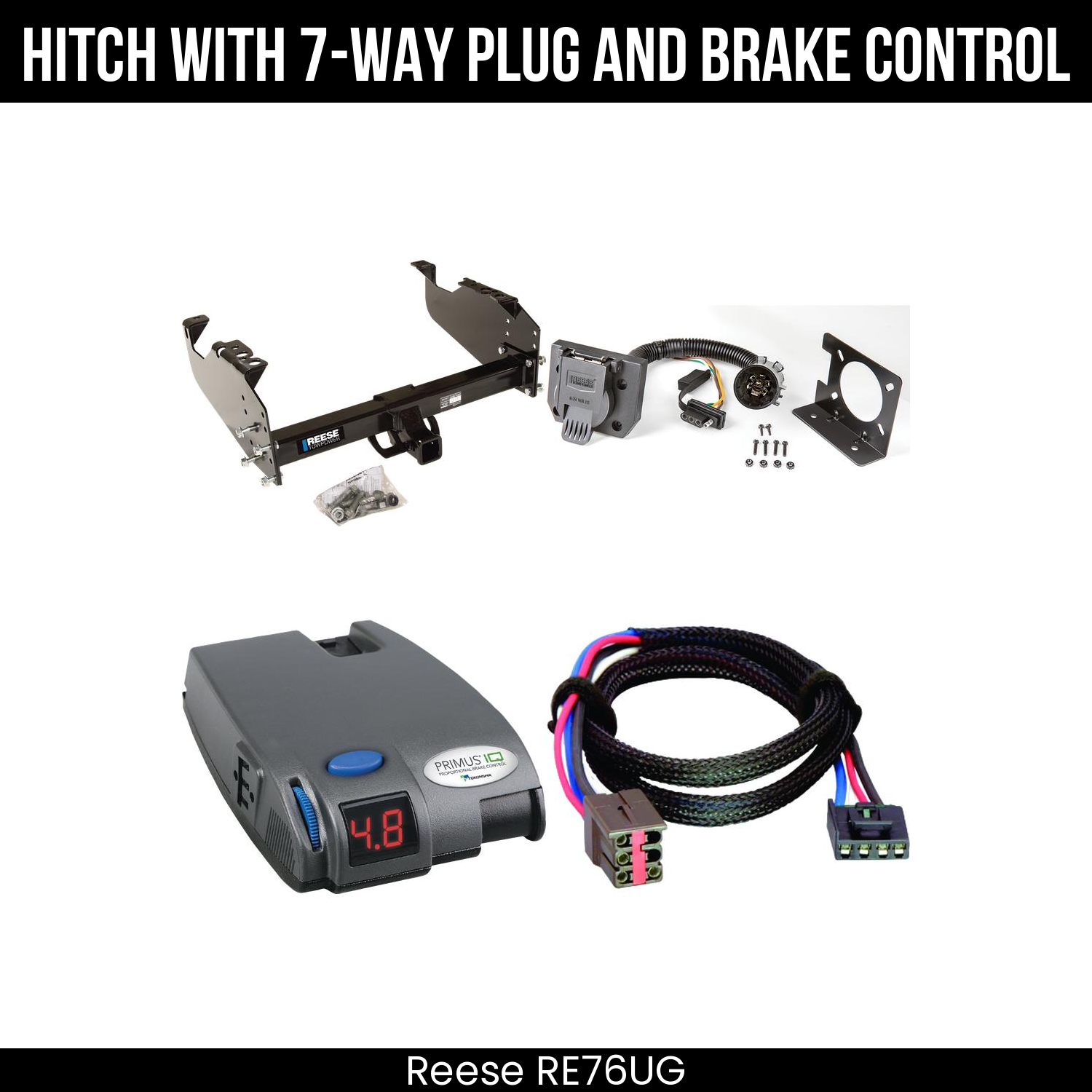 Trailer Hitch , 7-Way , Tekonsha Primus IQ Brake Control