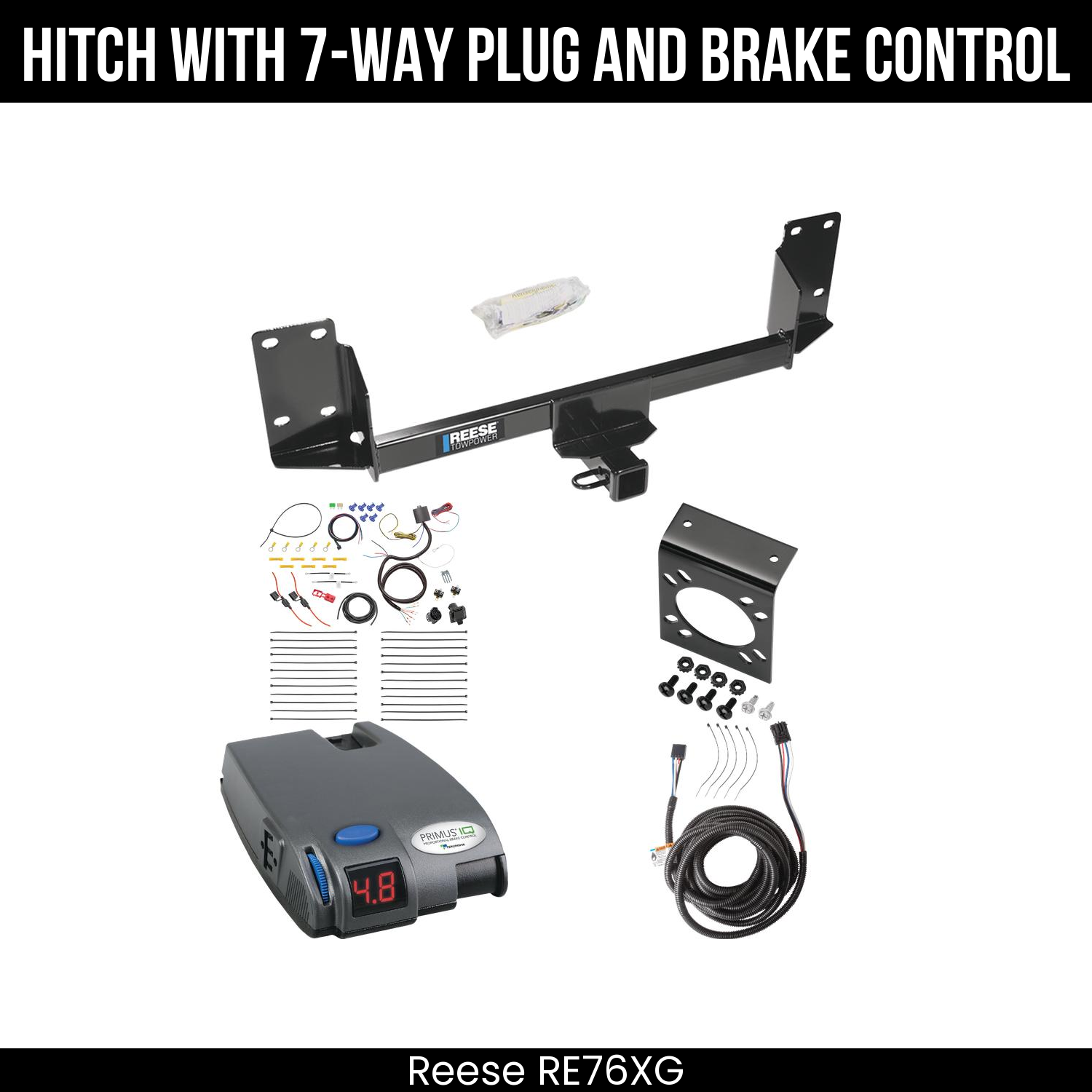 Trailer Hitch , 7-Way , Tekonsha Primus IQ Brake Control