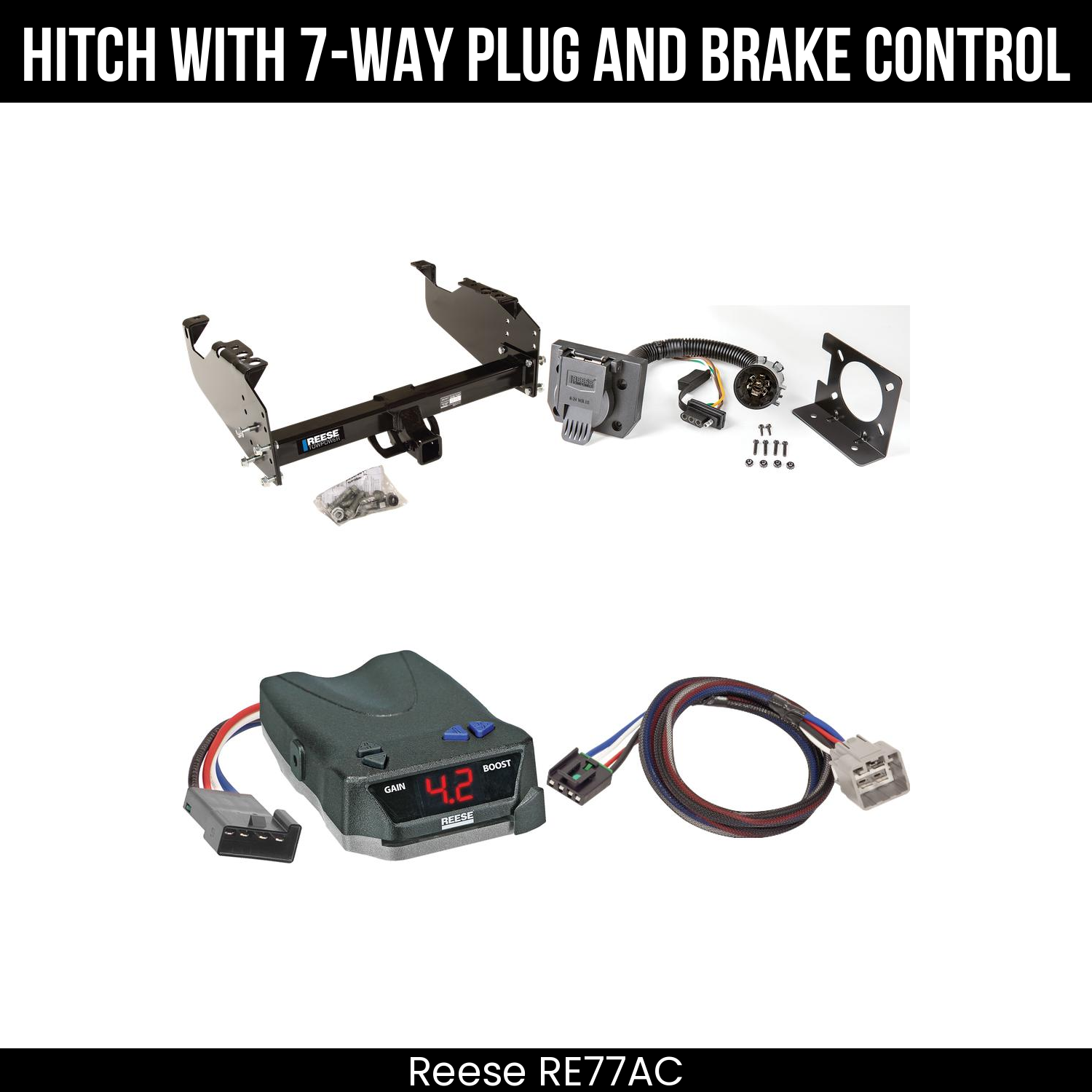 Trailer Hitch , 7-Way , Reese Brake EVN Control