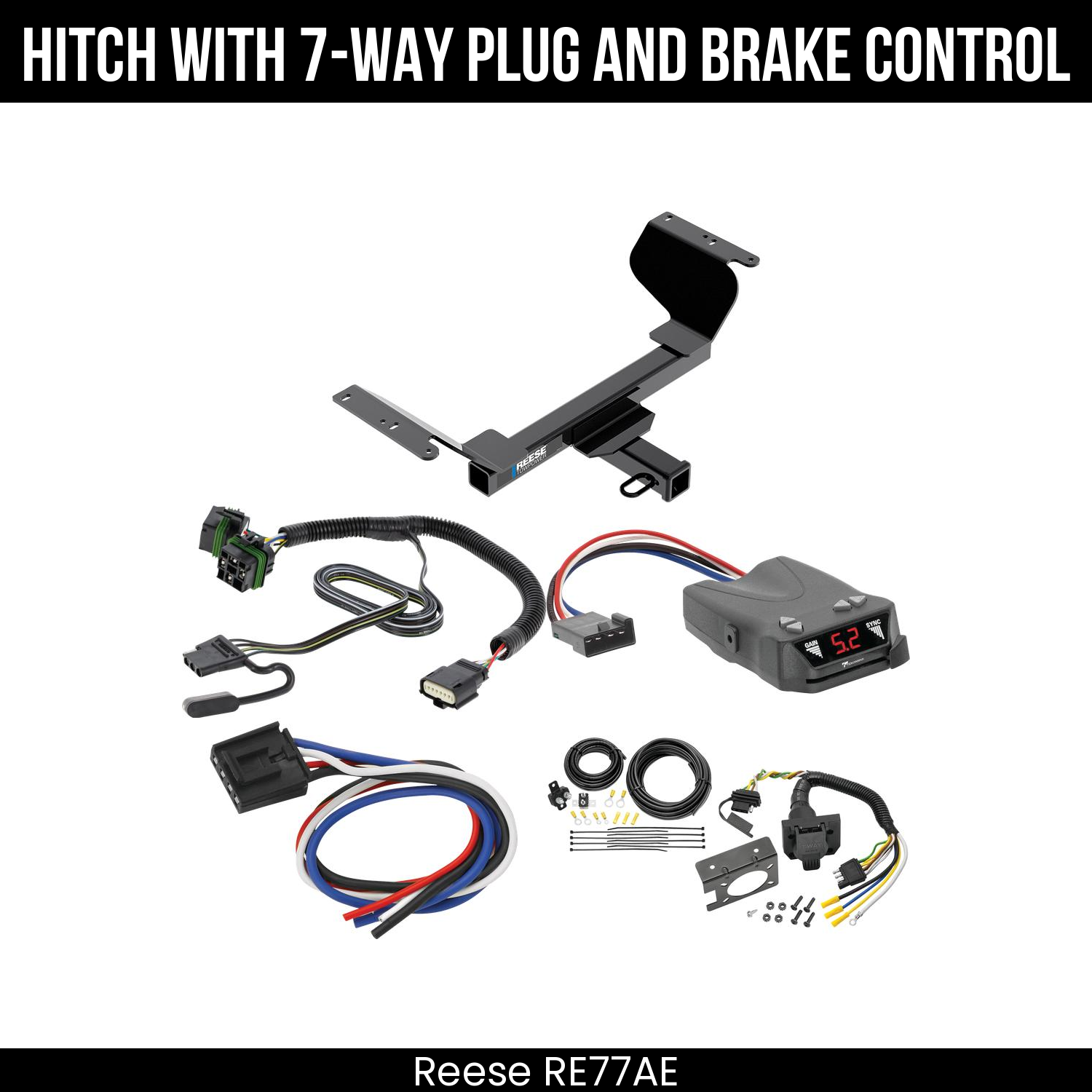 Trailer Hitch , 7-Way , Tekonsha Brakeman IV Brake Control