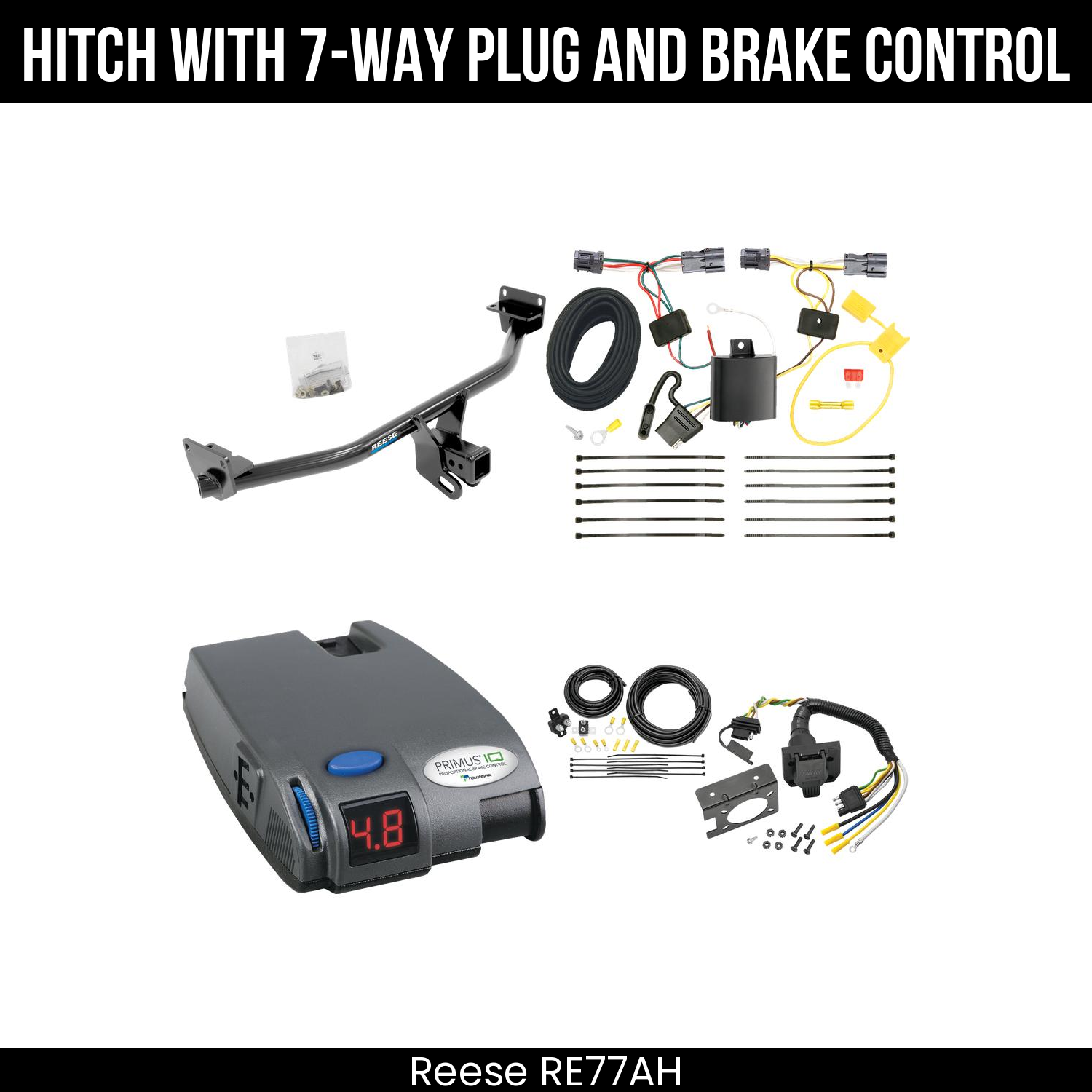 Trailer Hitch , 7-Way , Tekonsha Primus IQ Brake Control