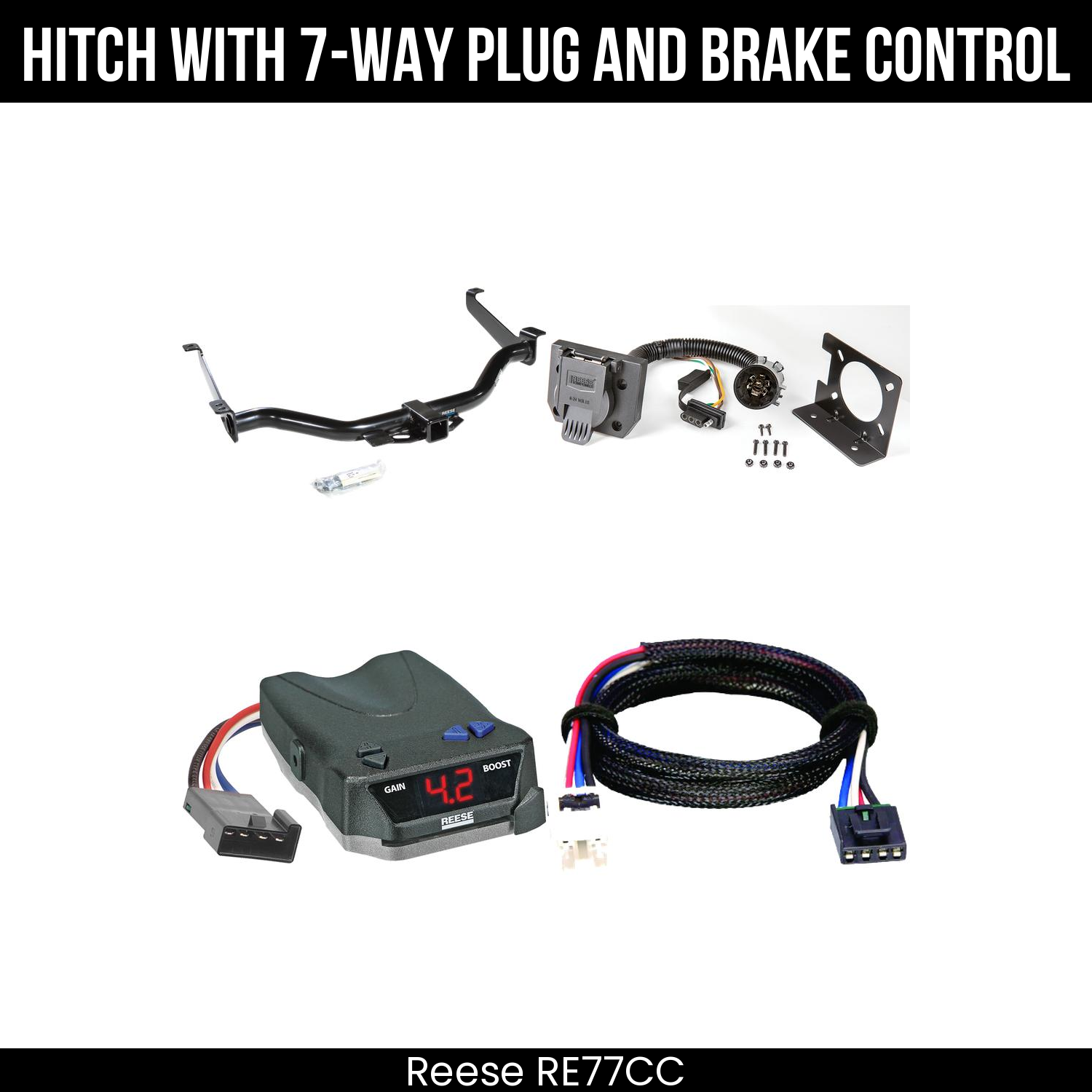 Trailer Hitch , 7-Way , Reese Brake EVN Control