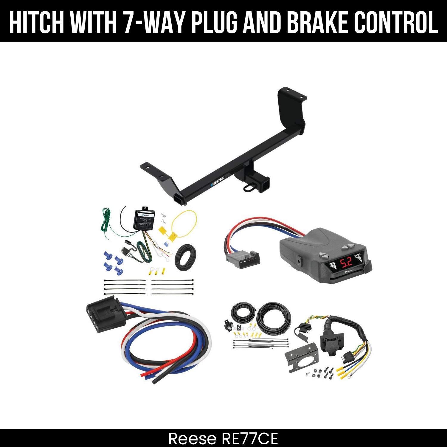 Trailer Hitch , 7-Way , Tekonsha Brakeman IV Brake Control
