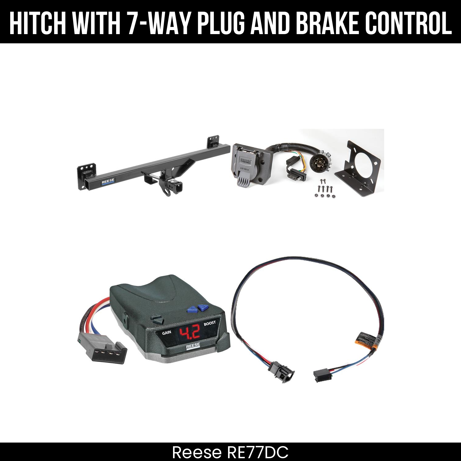 Trailer Hitch , 7-Way , Reese Brake EVN Control