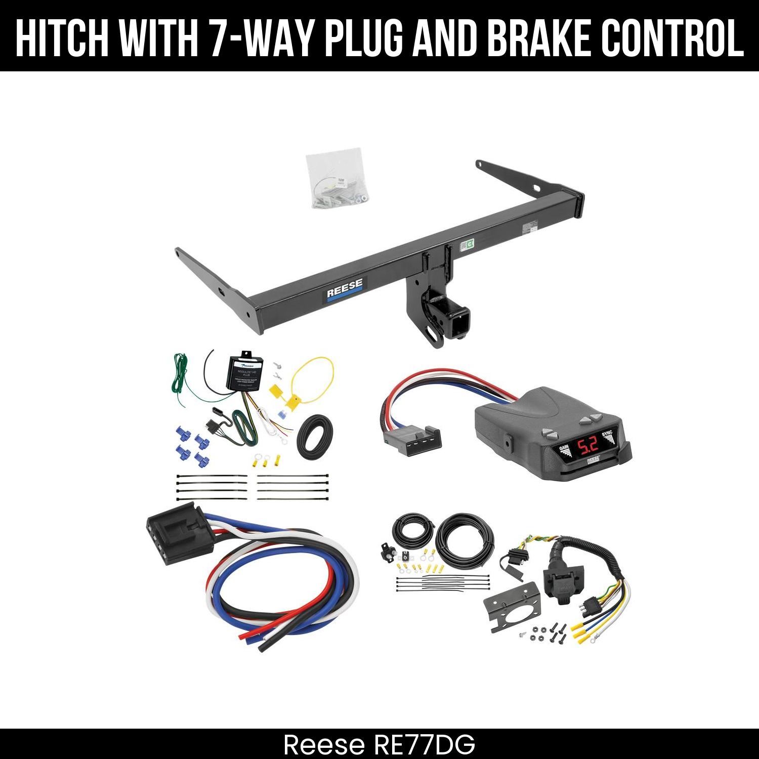 Trailer Hitch , 7-Way , Reese Brakeman IV Brake Control