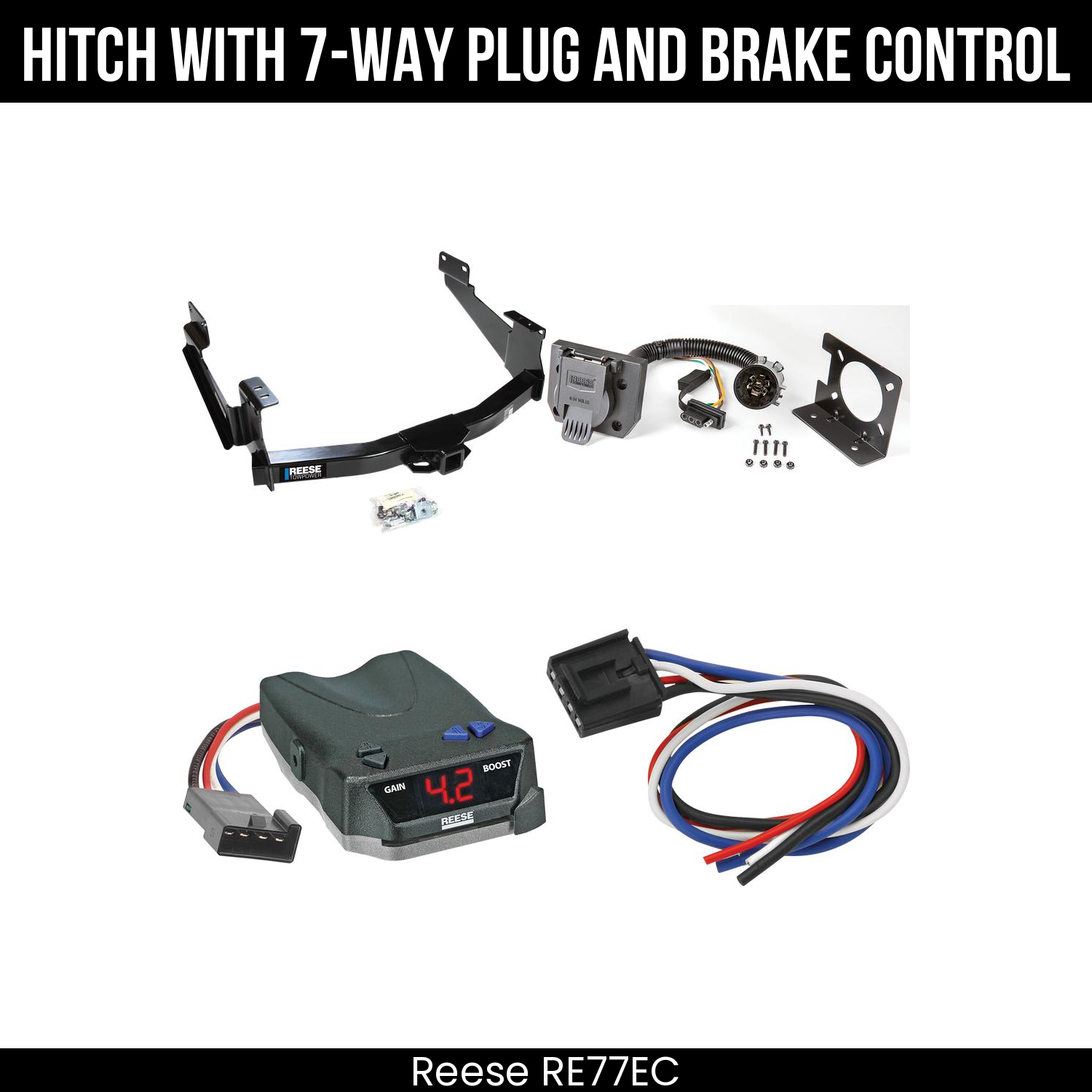 Trailer Hitch , 7-Way , Reese Brake EVN Control
