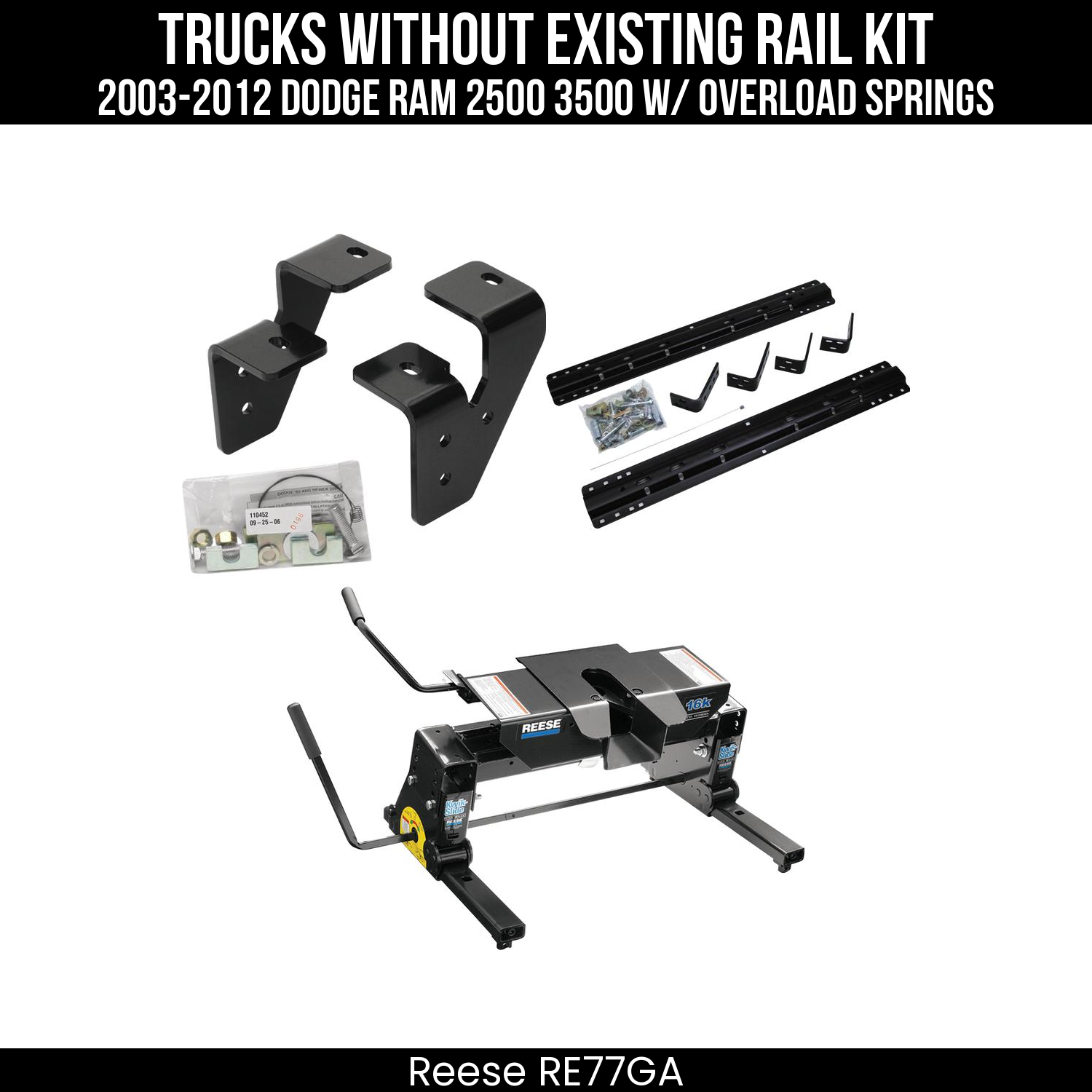 5th Wheel Hitch Bracket Kit,5th Wheel Hitch Mounting Rail & Bracket Kit,Replacement 5th Wheel Head,Kwik-Slide 5th Wheel Slider
