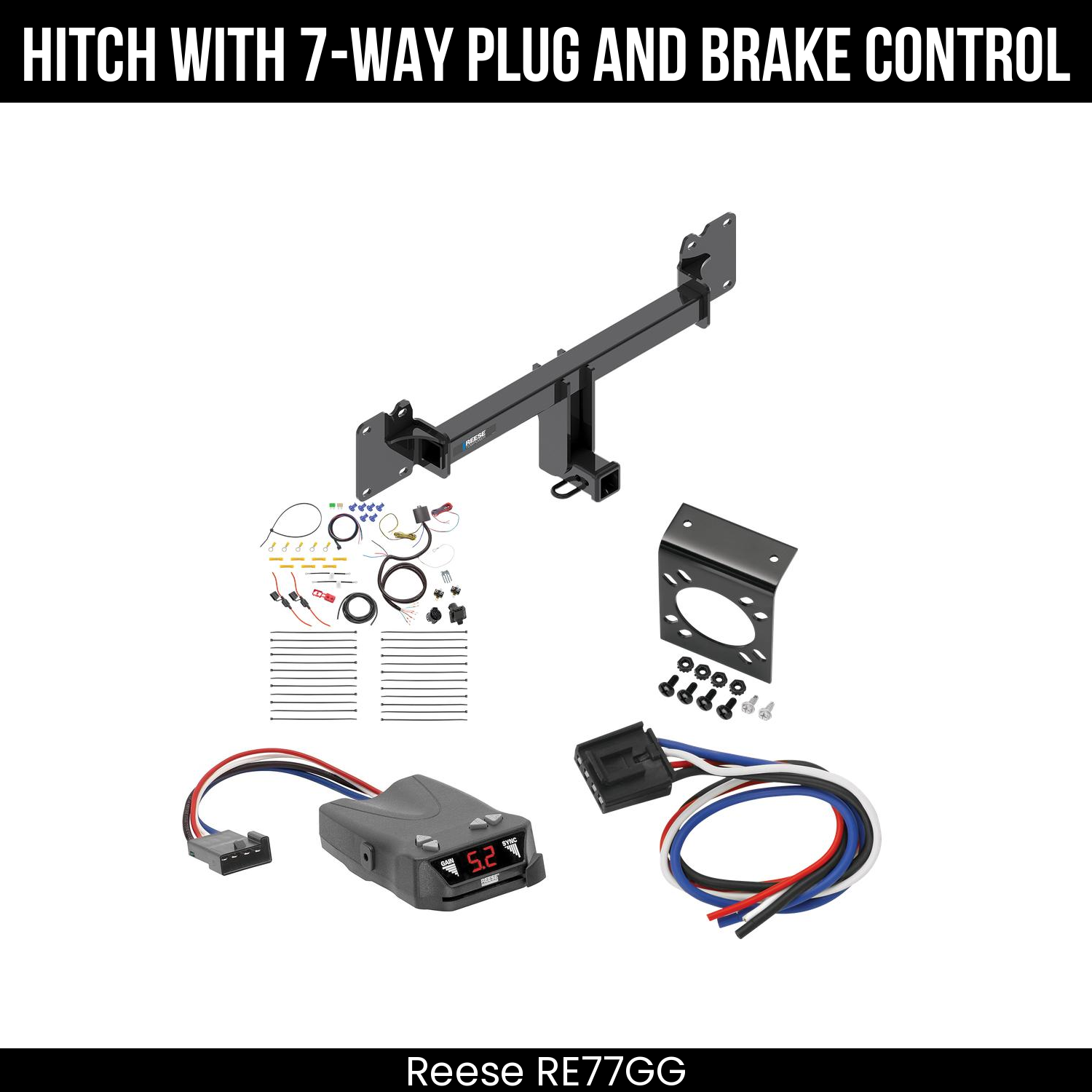 Trailer Hitch , 7-Way , Reese Brakeman IV Brake Control