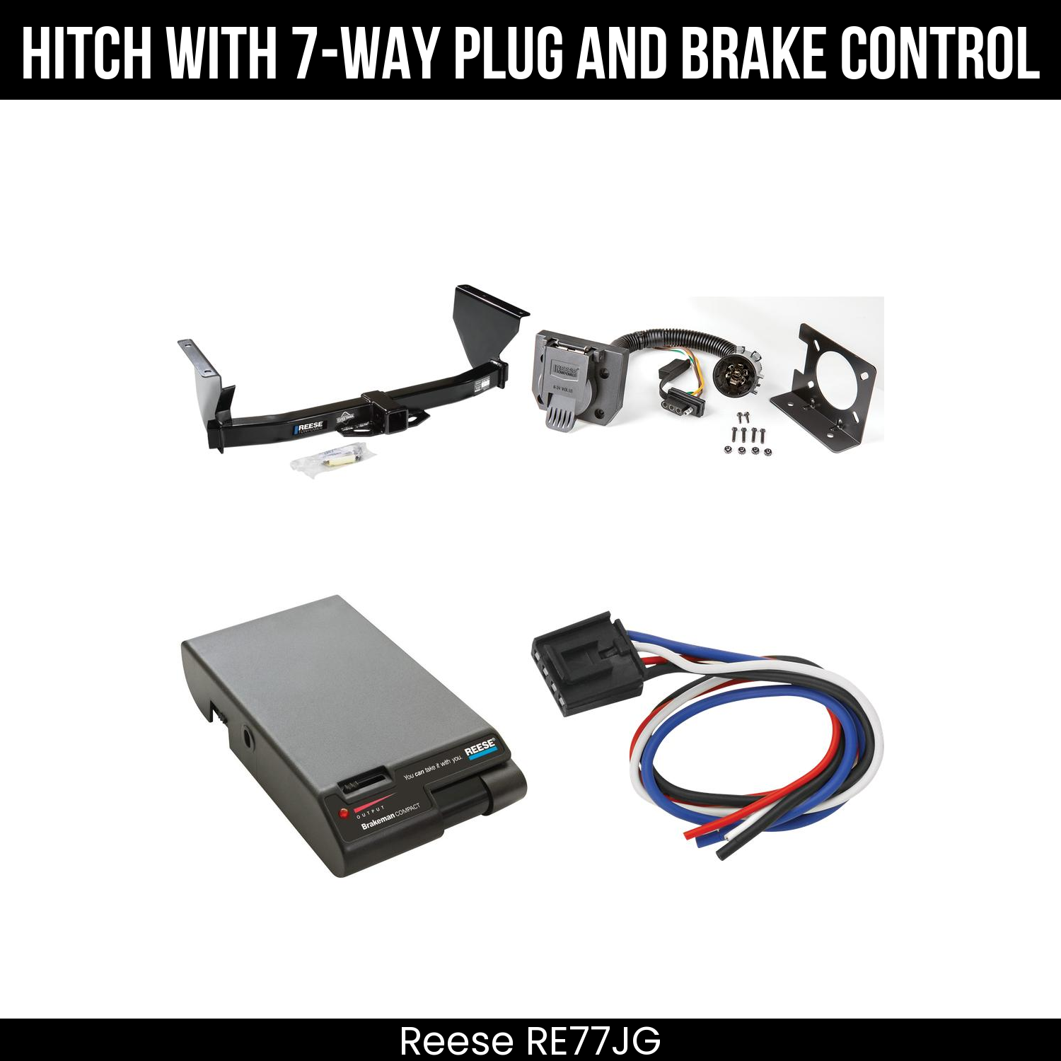 Trailer Hitch , 7-Way , Reese Brakeman Brake Control