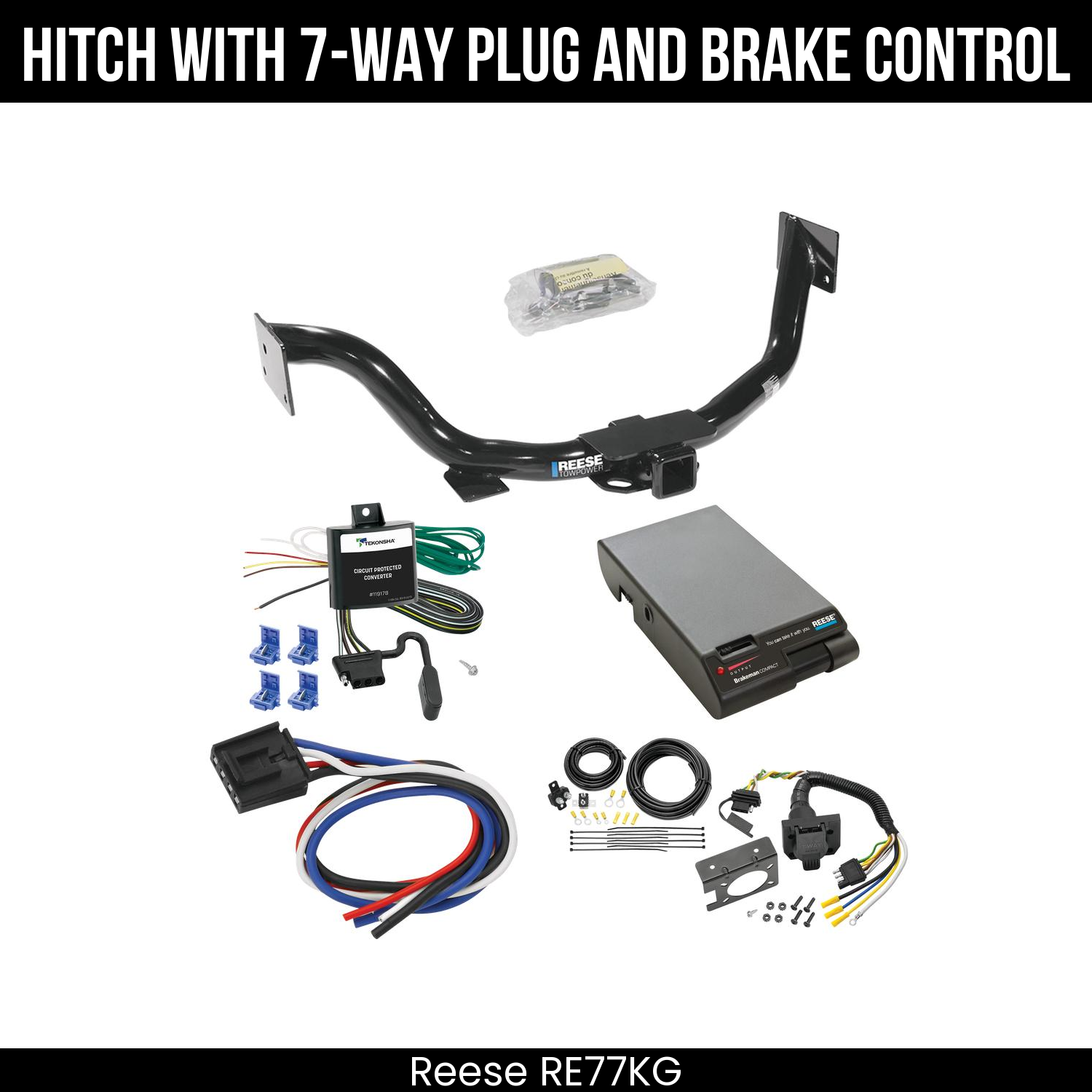 Trailer Hitch , 7-Way , Reese Brakeman Brake Control