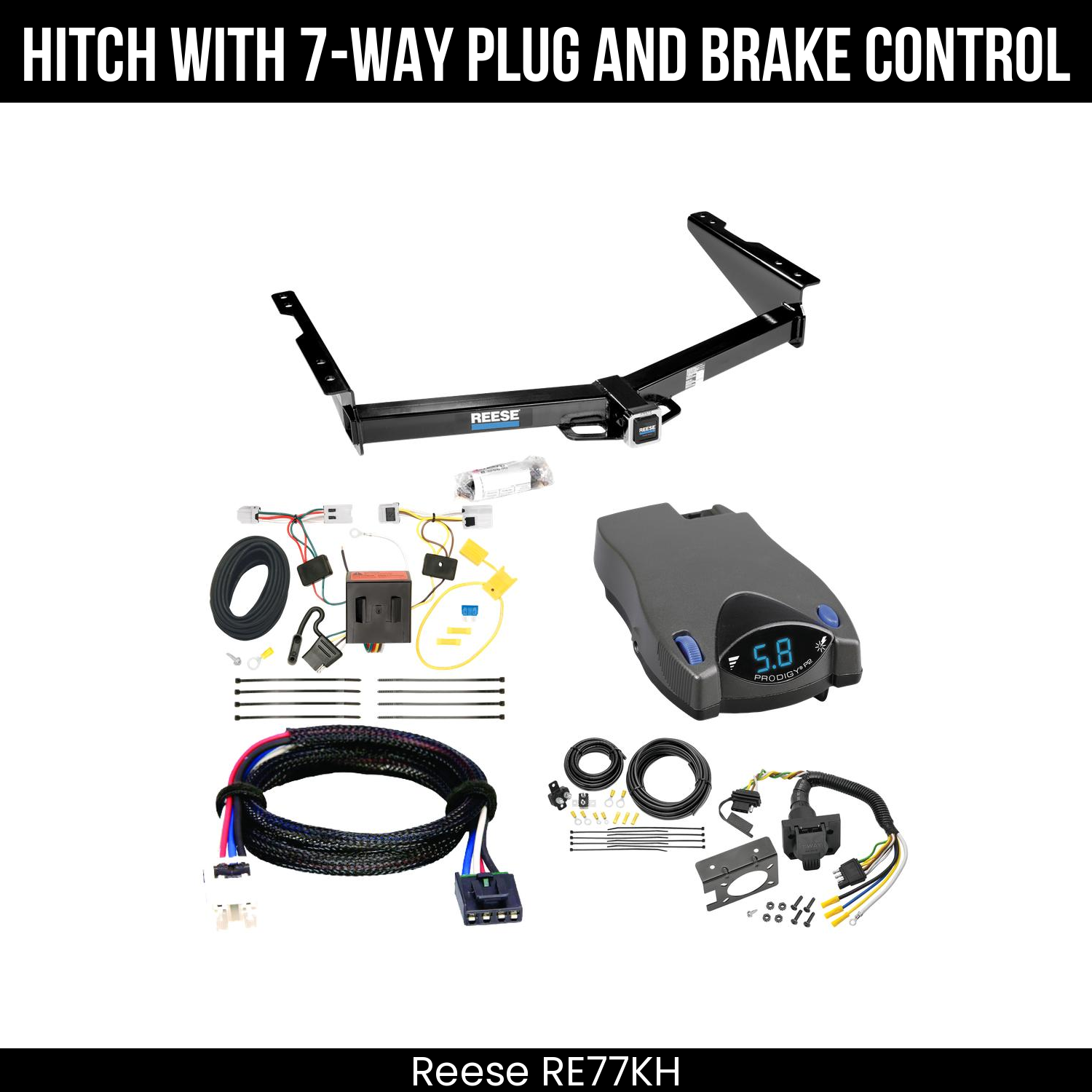 Trailer Hitch , 7-Way , Tekonsha Prodigy P2 Brake Control