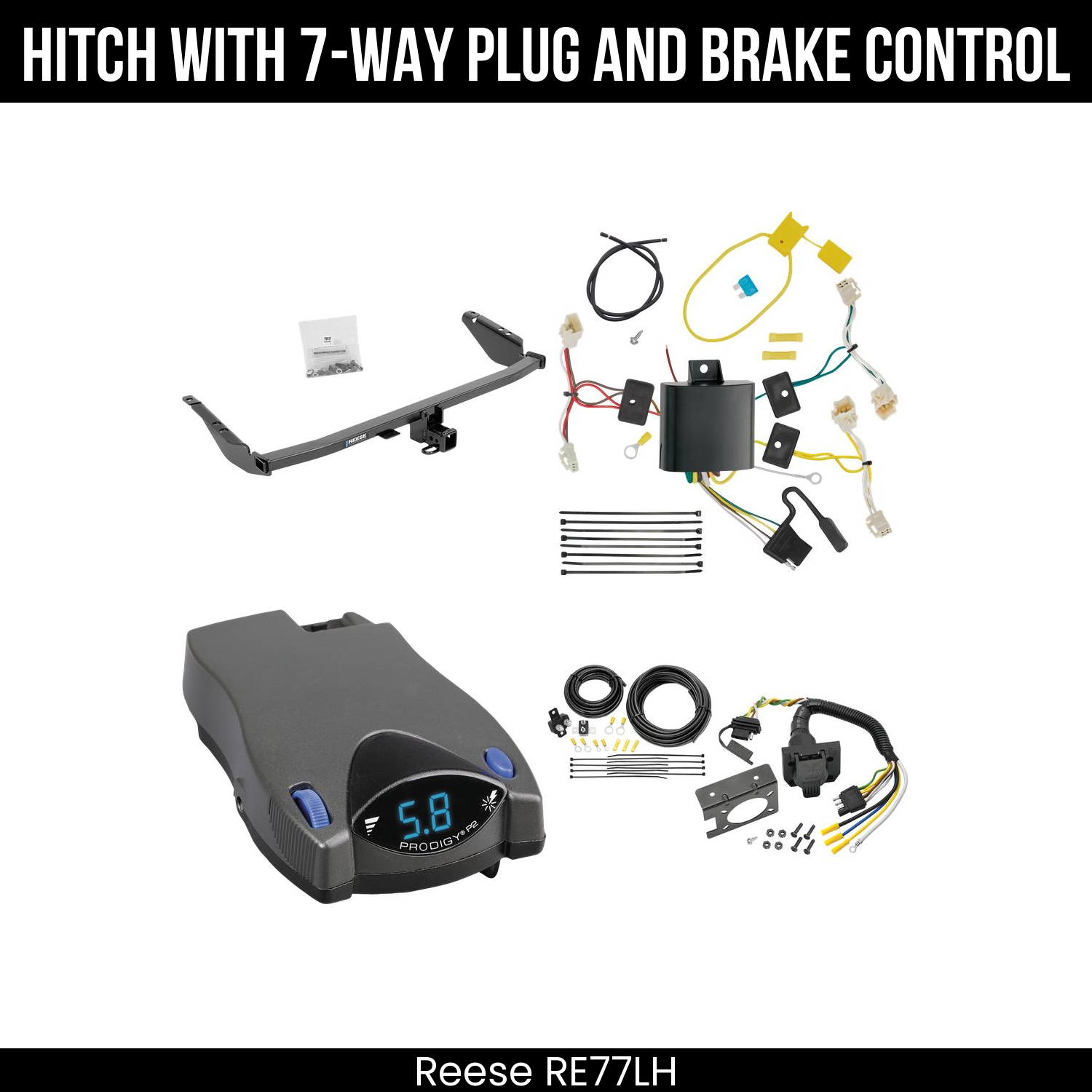 Trailer Hitch , 7-Way , Tekonsha Prodigy P2 Brake Control