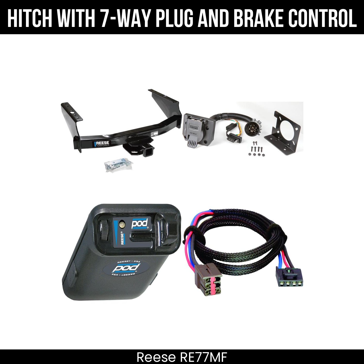 Trailer Hitch , 7-Way , Reese POD Brake Control