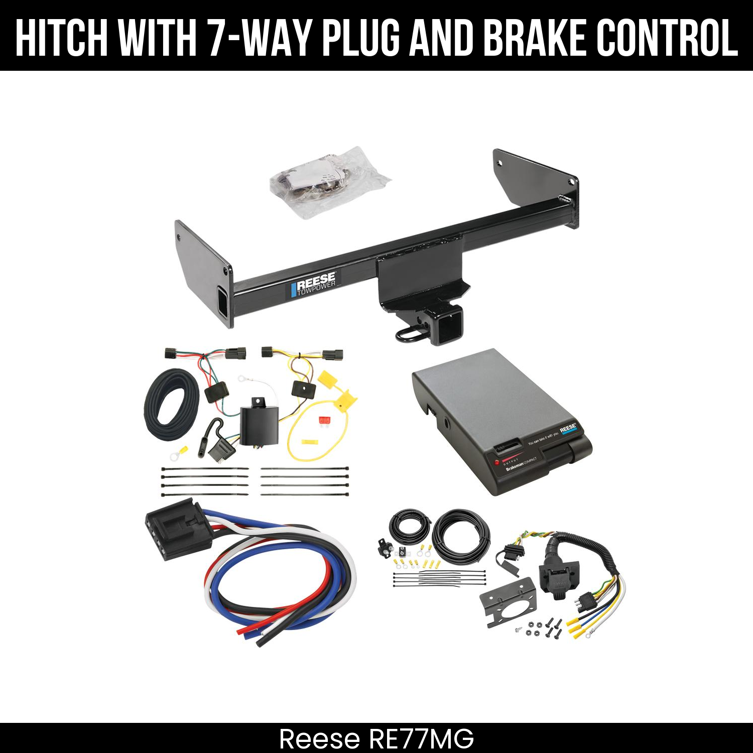 Trailer Hitch , 7-Way , Reese Brakeman Brake Control