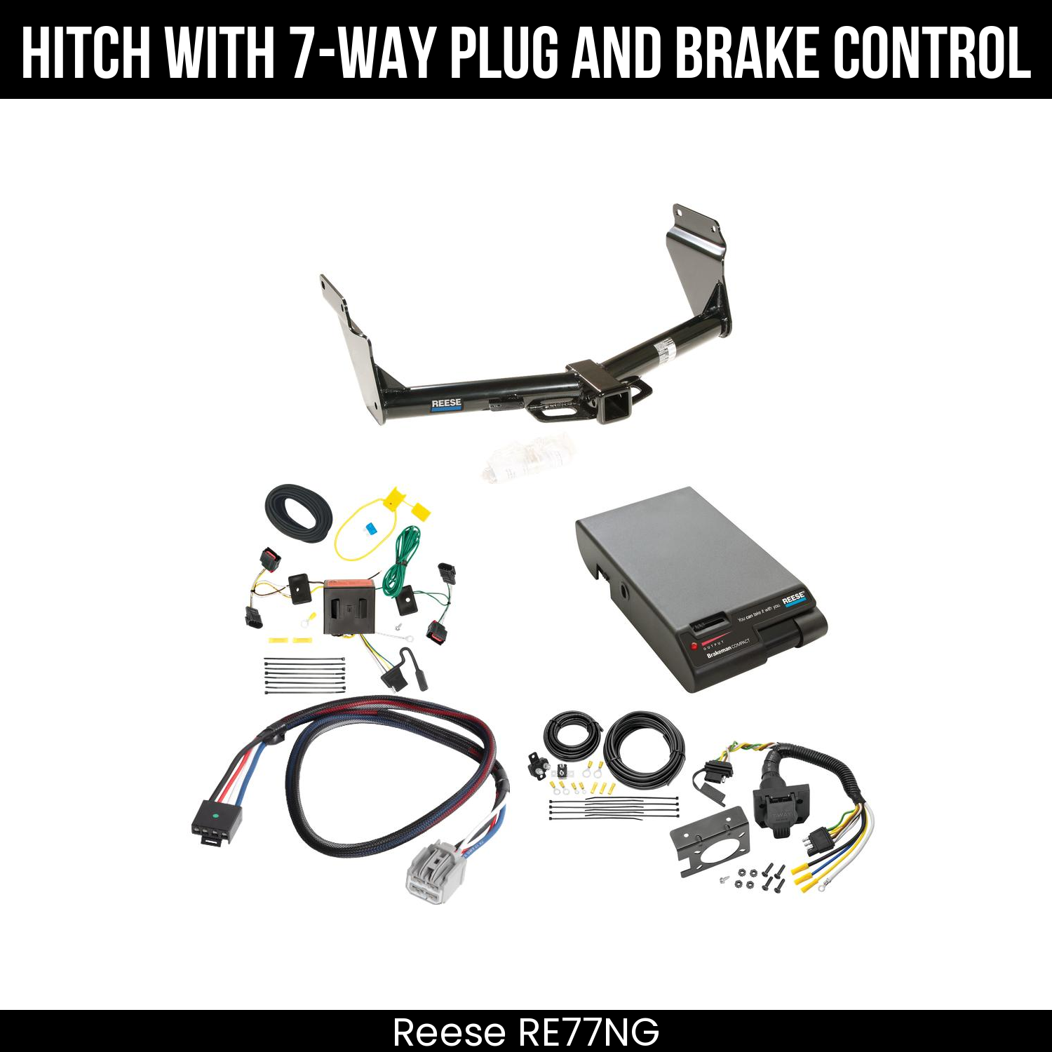 Trailer Hitch , 7-Way , Reese Brakeman Brake Control