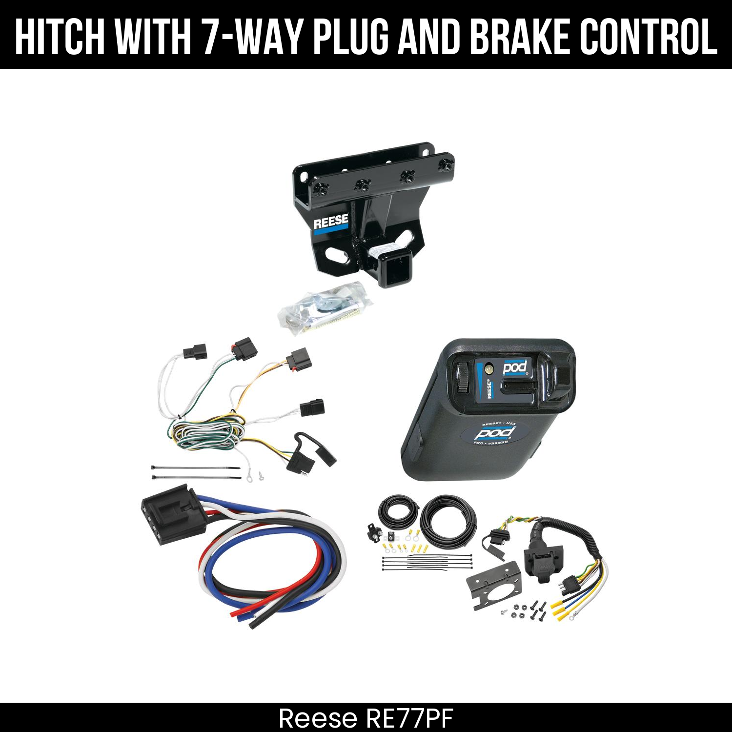 Trailer Hitch , 7-Way , Reese POD Brake Control
