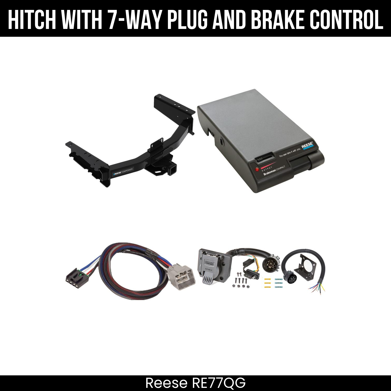 Trailer Hitch , 7-Way , Reese Brakeman Brake Control